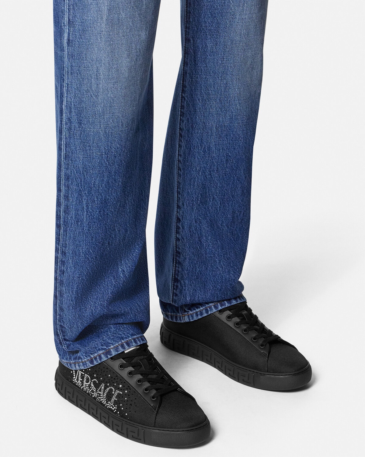 Crystal Logo Greca Sneakers - 3