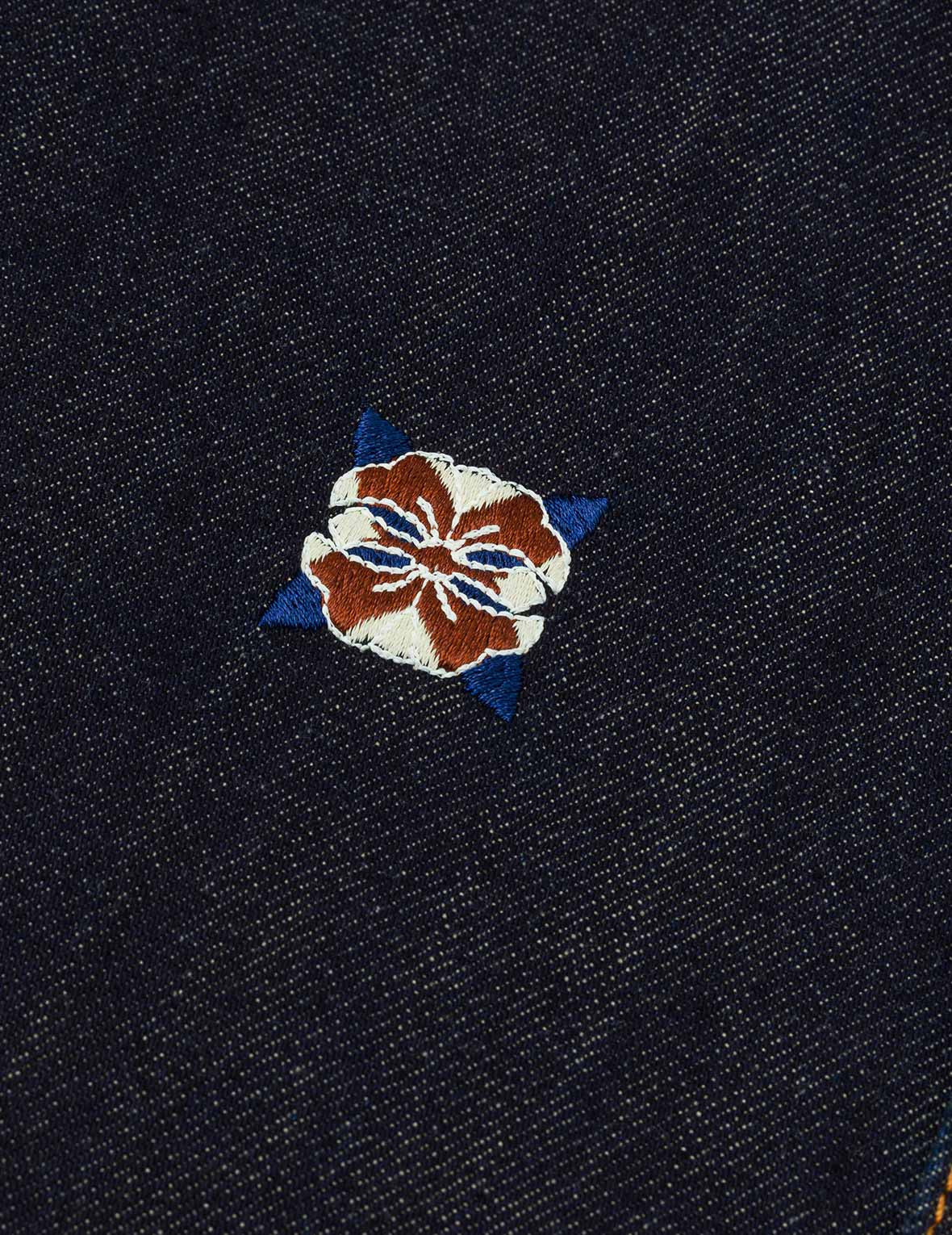 Allover Embroidery Regular Fit Denim Shirt Jacket - 5