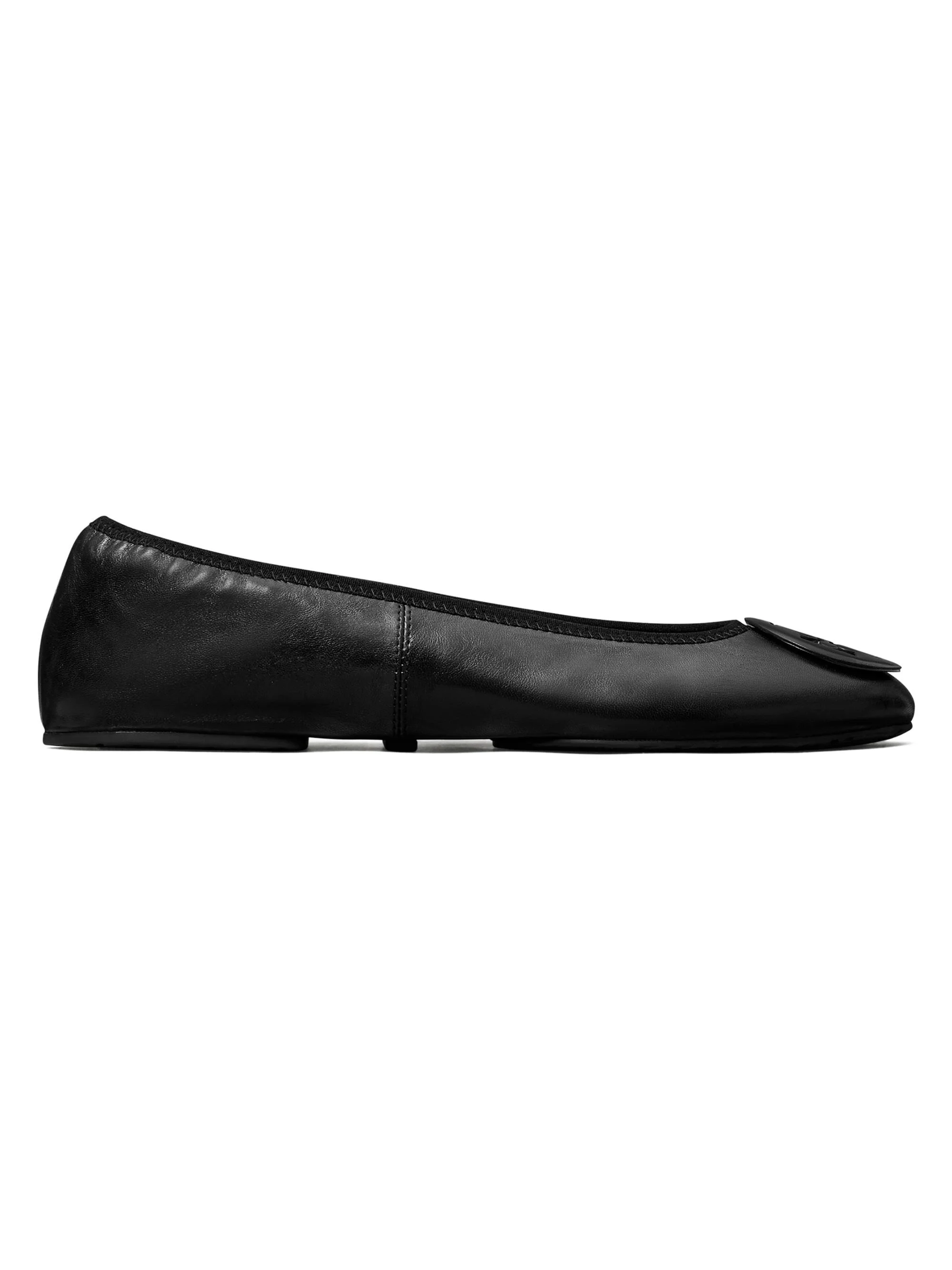 Women's Reva Logo Travel Ballet Flats - Perfect Black - 1