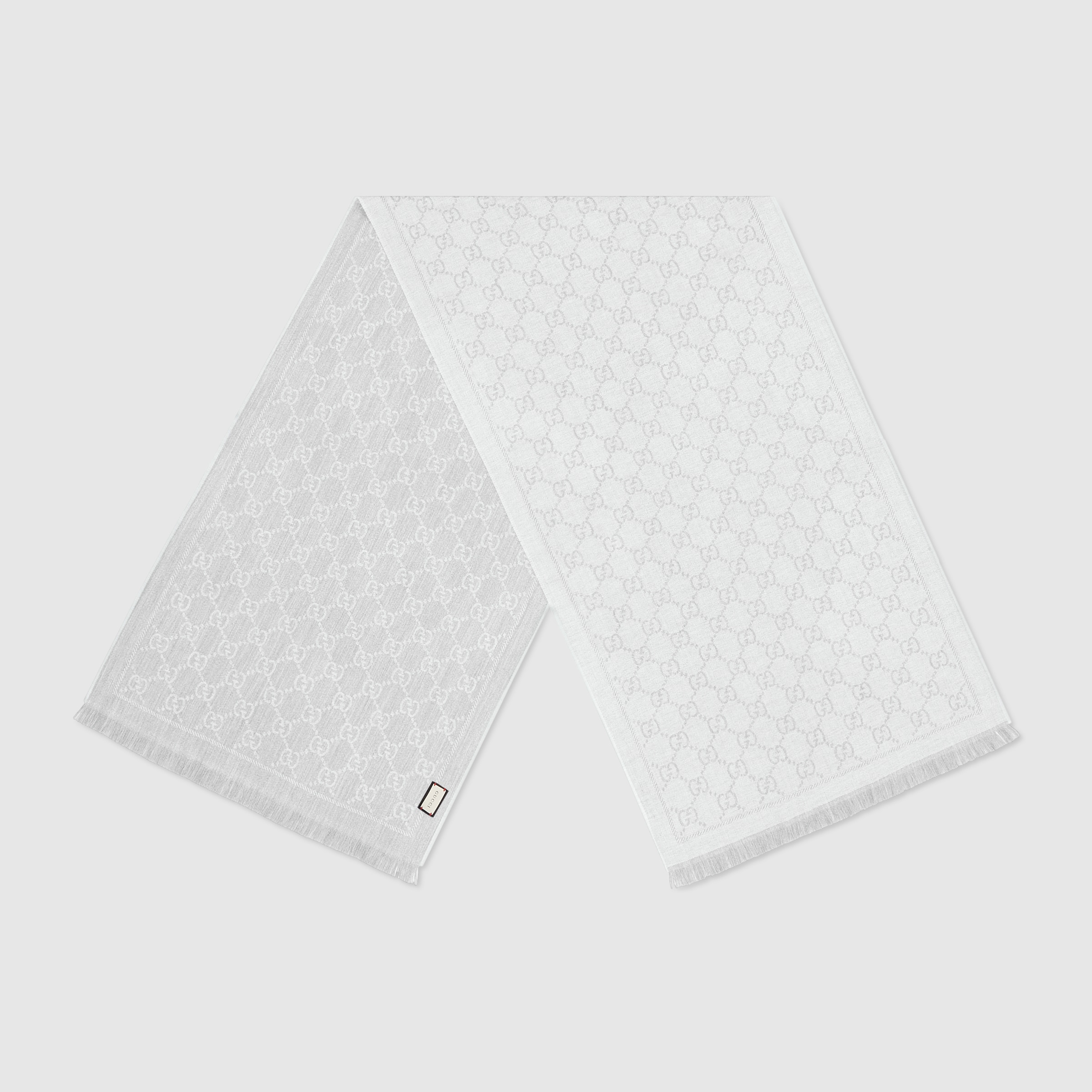 GG jacquard knitted scarf - 2
