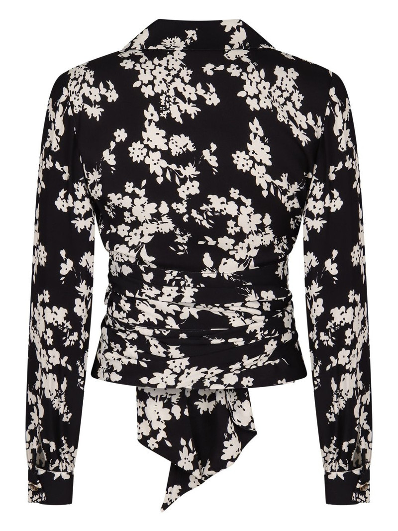 ELISABETTA FRANCHI floral-print blouse outlook