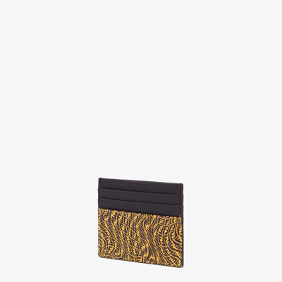 FENDI Yellow leather card holder outlook