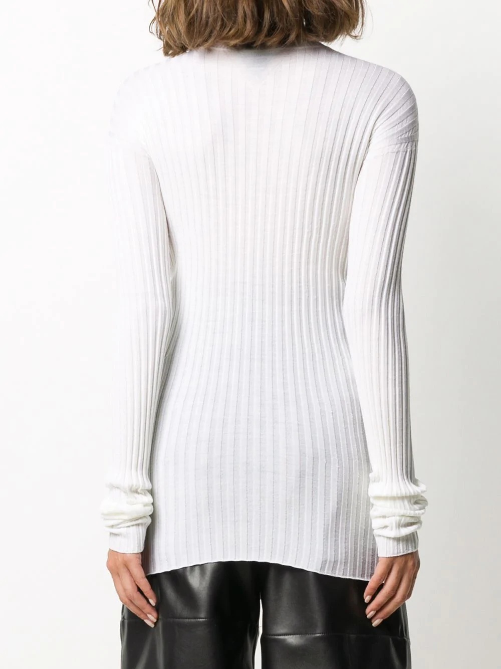 ribbed knitted top - 4