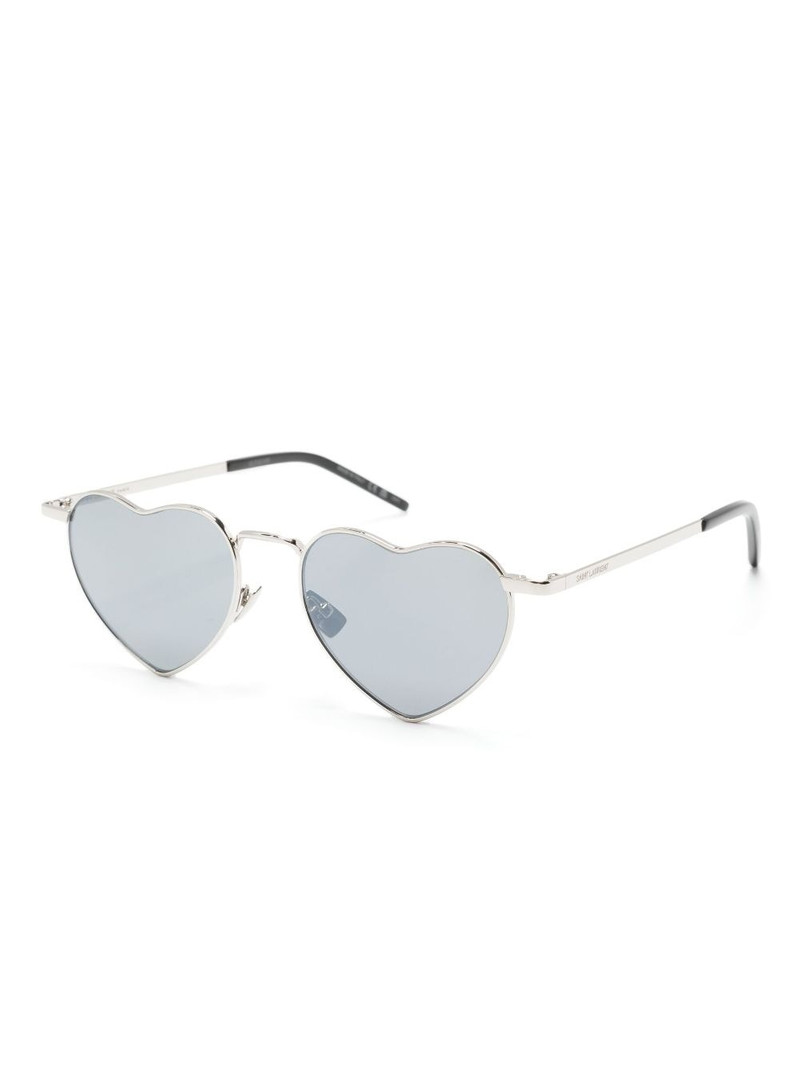 SAINT LAURENT Loulou heart-frame sunglasses outlook