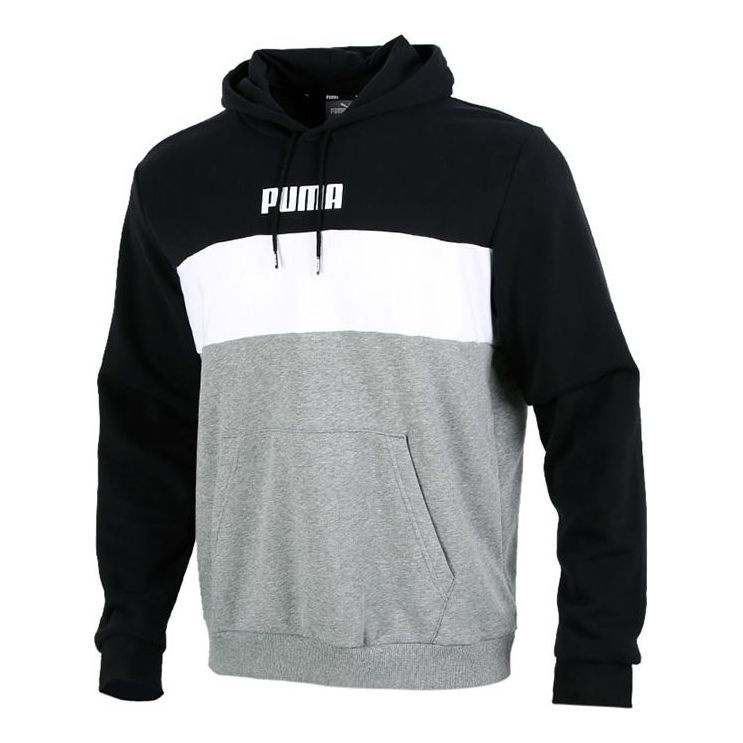 PUMA Double Down Hoodie 'Grey Black White' 587155-01 - 1