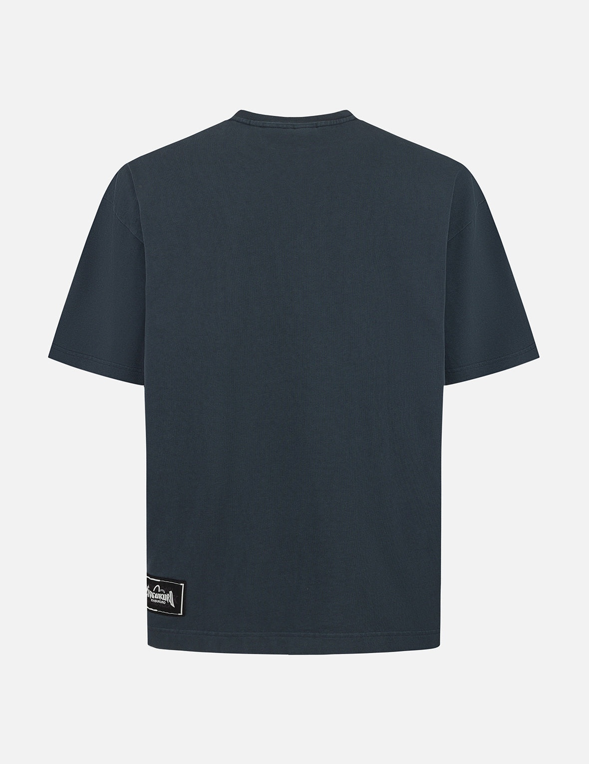 Seagull and Logo Embroidery Oversized Garment Dye T-Shirt - 2