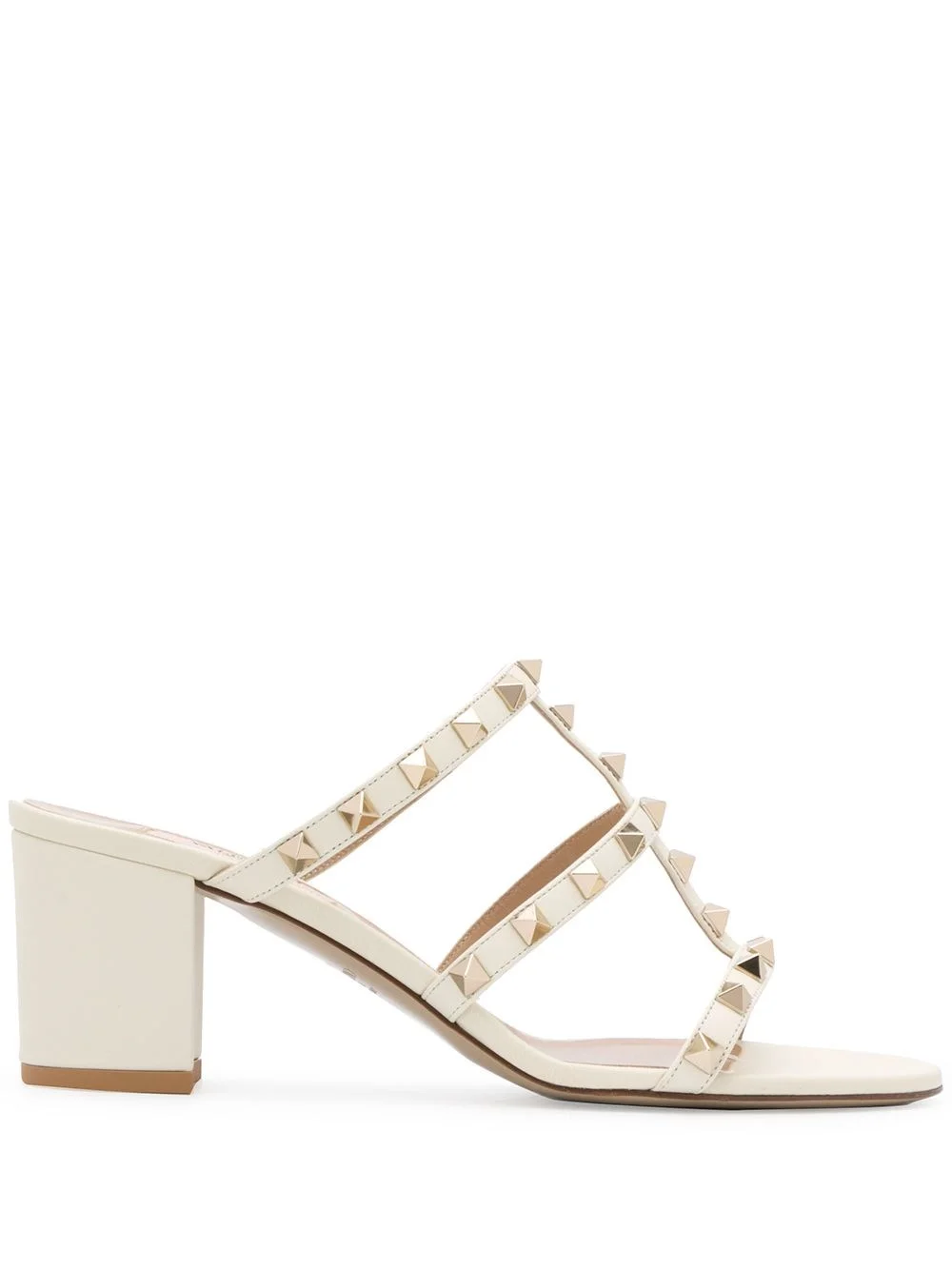 Rockstud leather sandals - 1