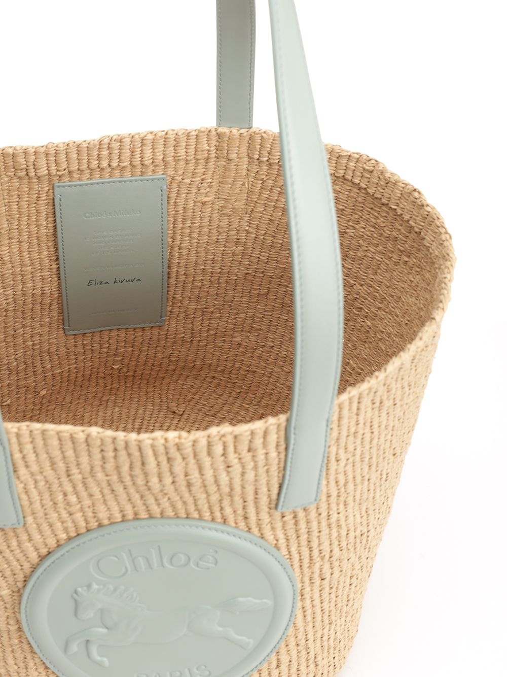 Horse Medal Shoulder Bags Beige - 4