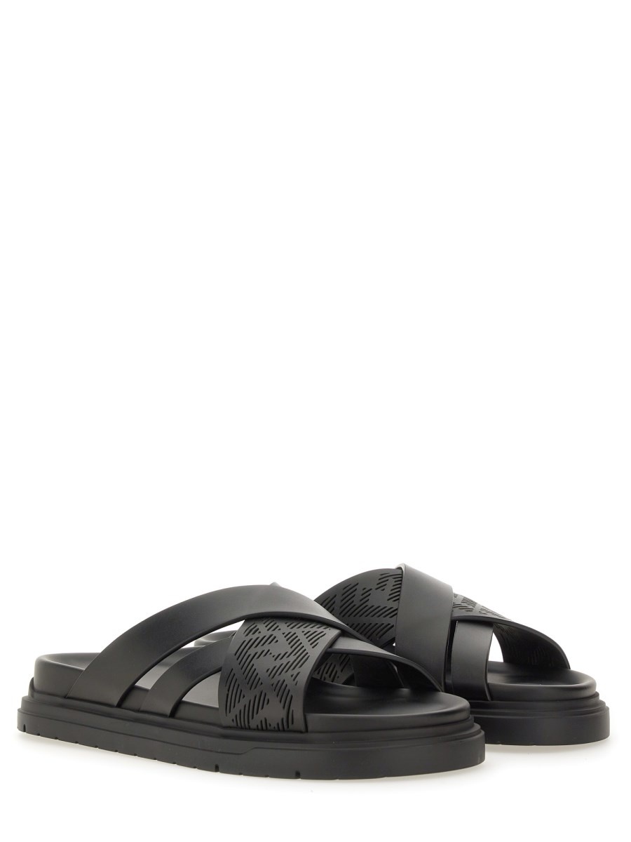LEATHER SLIDE SANDAL - 2