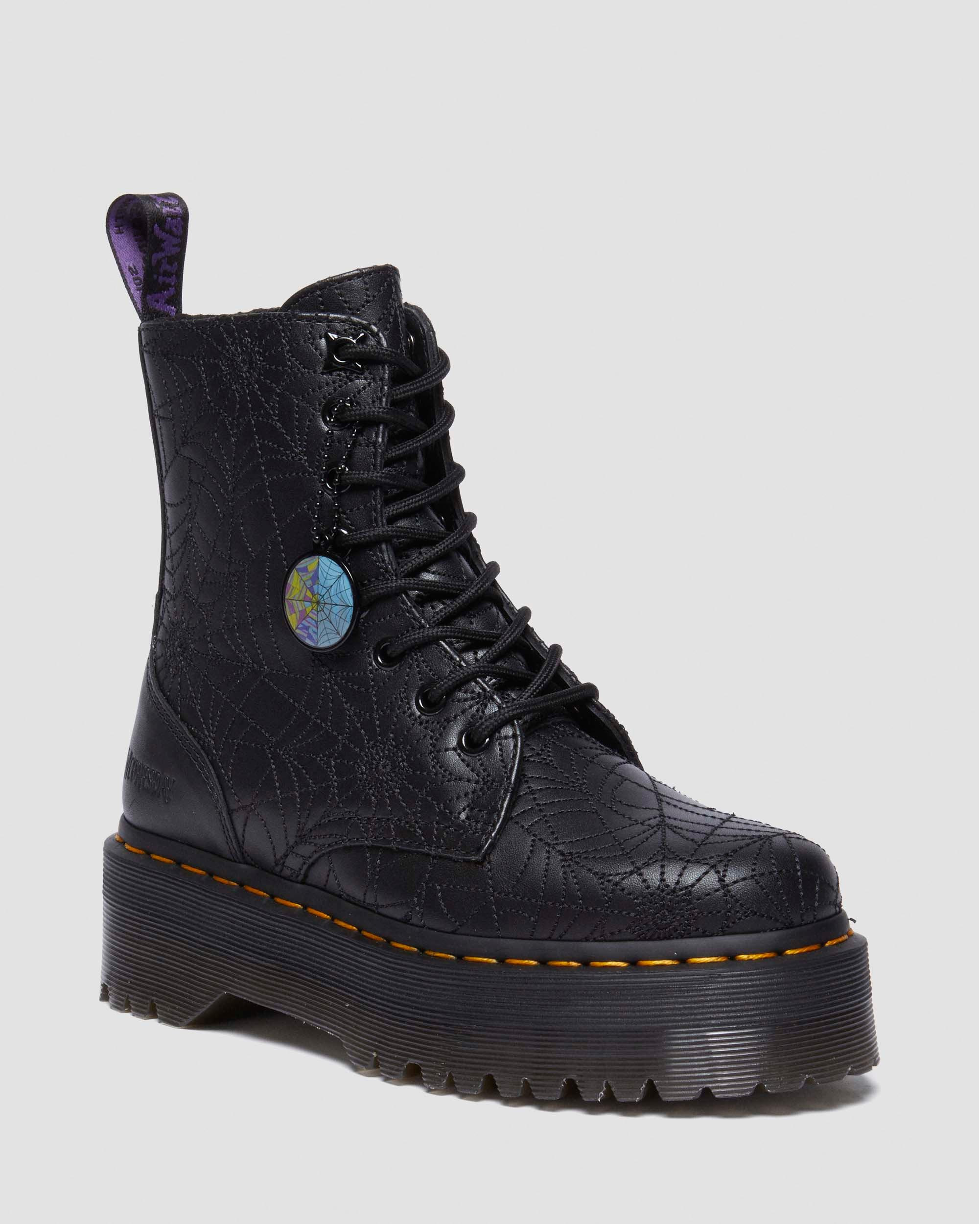 Jadon Wednesday Leather Platform Boots - 7