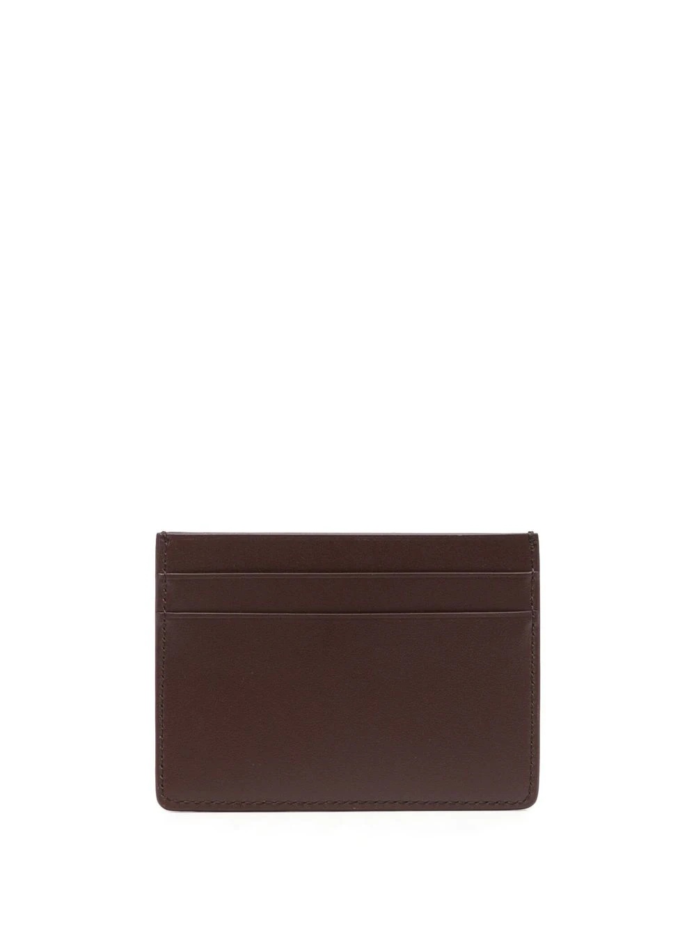 debossed-logo leather cardholder - 2