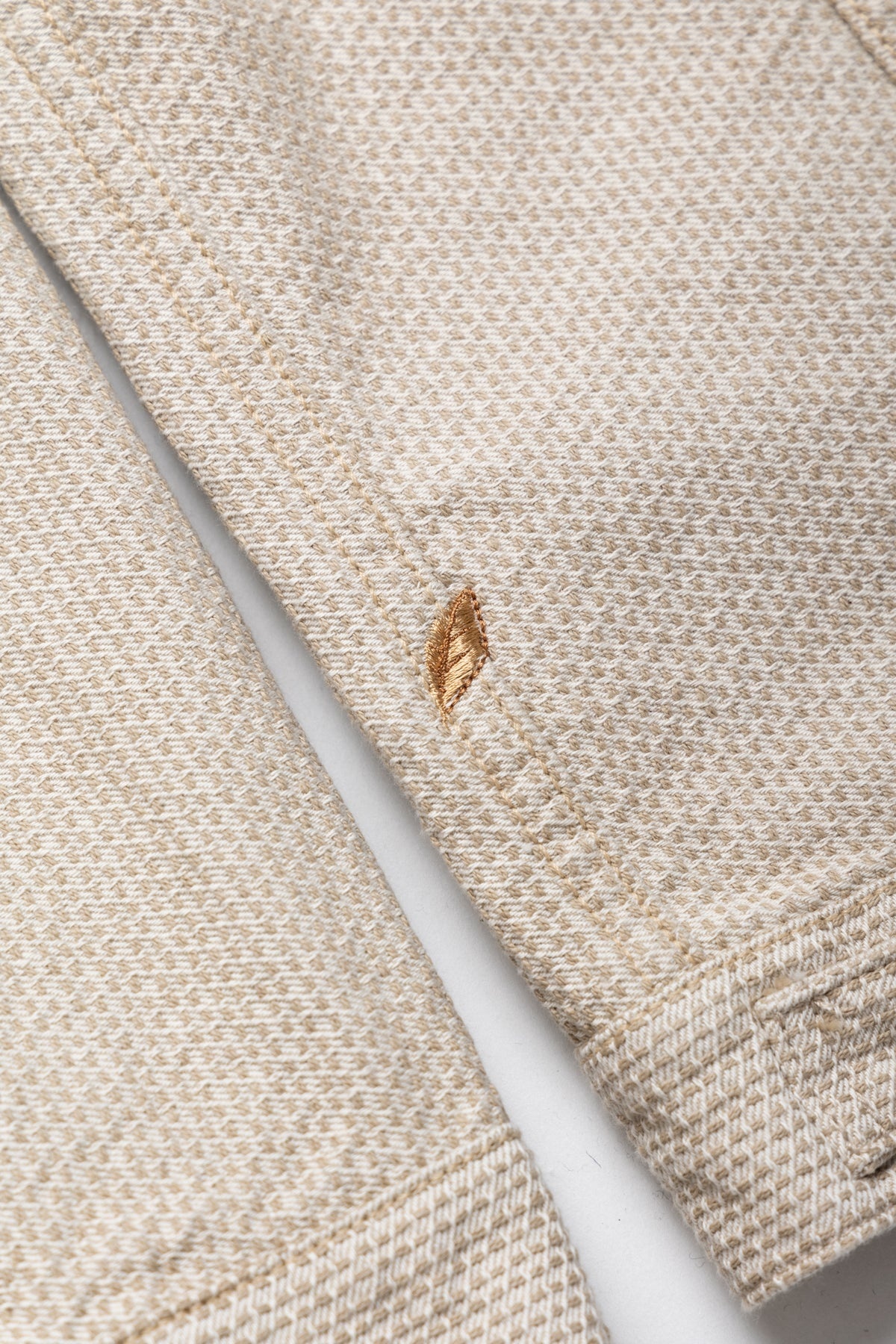 Sashiko Type 3 Jacket - Ivory x Beige - 10