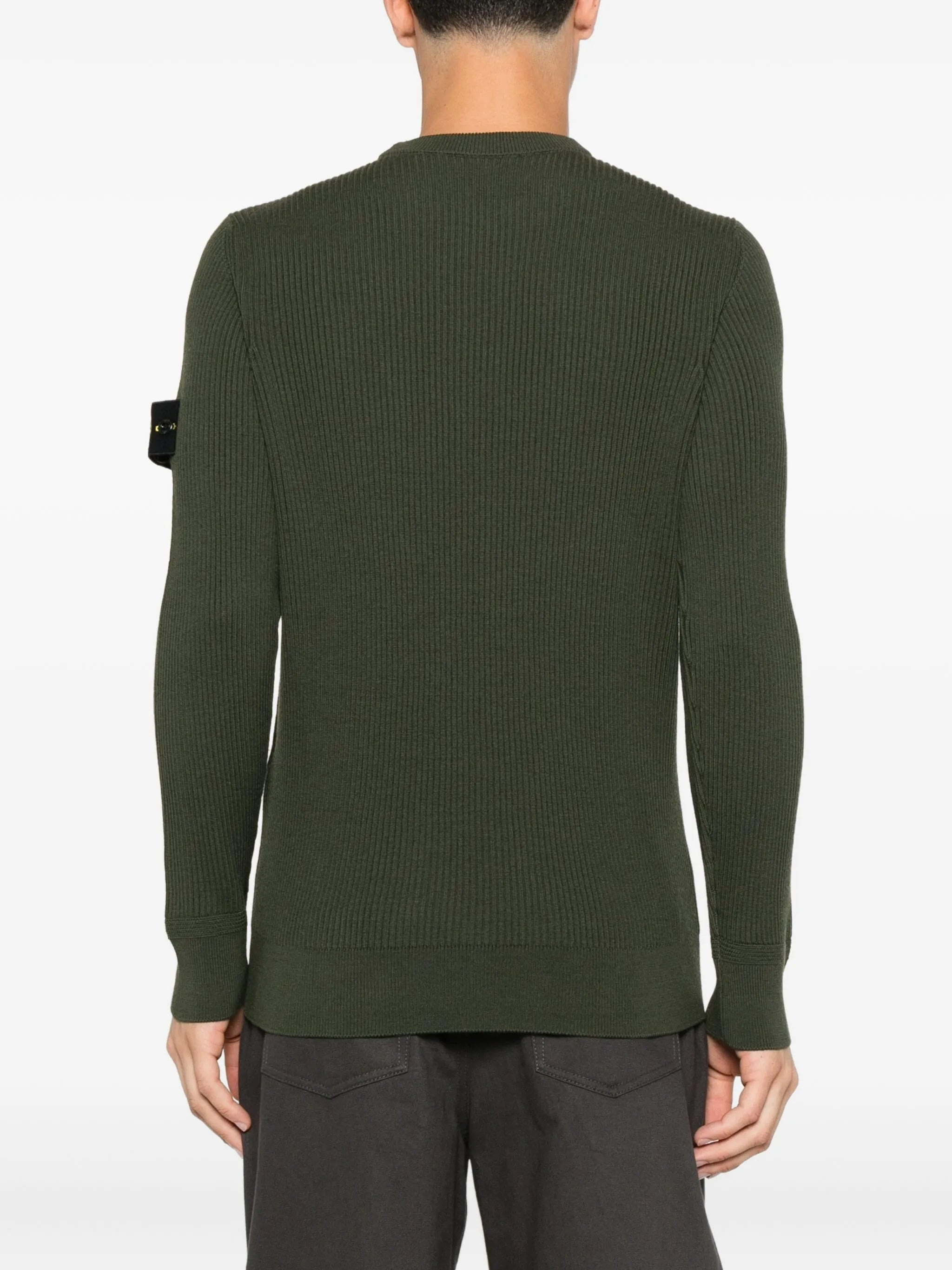 Stone Island 5100053 Ribbed-knit Crew-neck Sweater - 2