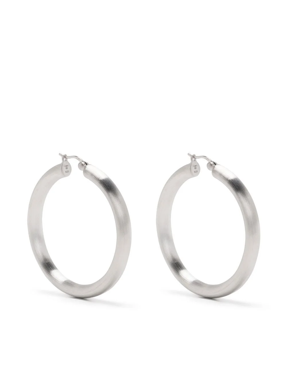 Classic Thick Satin XL hoop earrings - 1