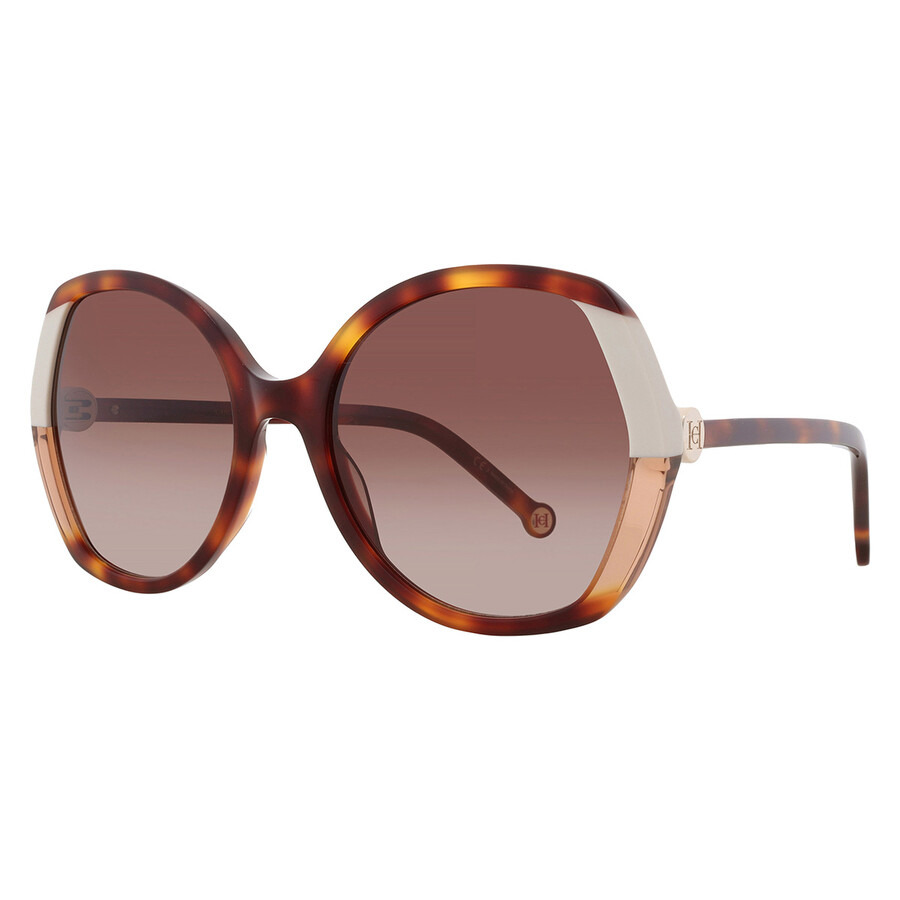 Carolina Herrera Brown Gradient Butterfly Ladies Sunglasses CH 0051/S 0C1H/HA 58 - 2