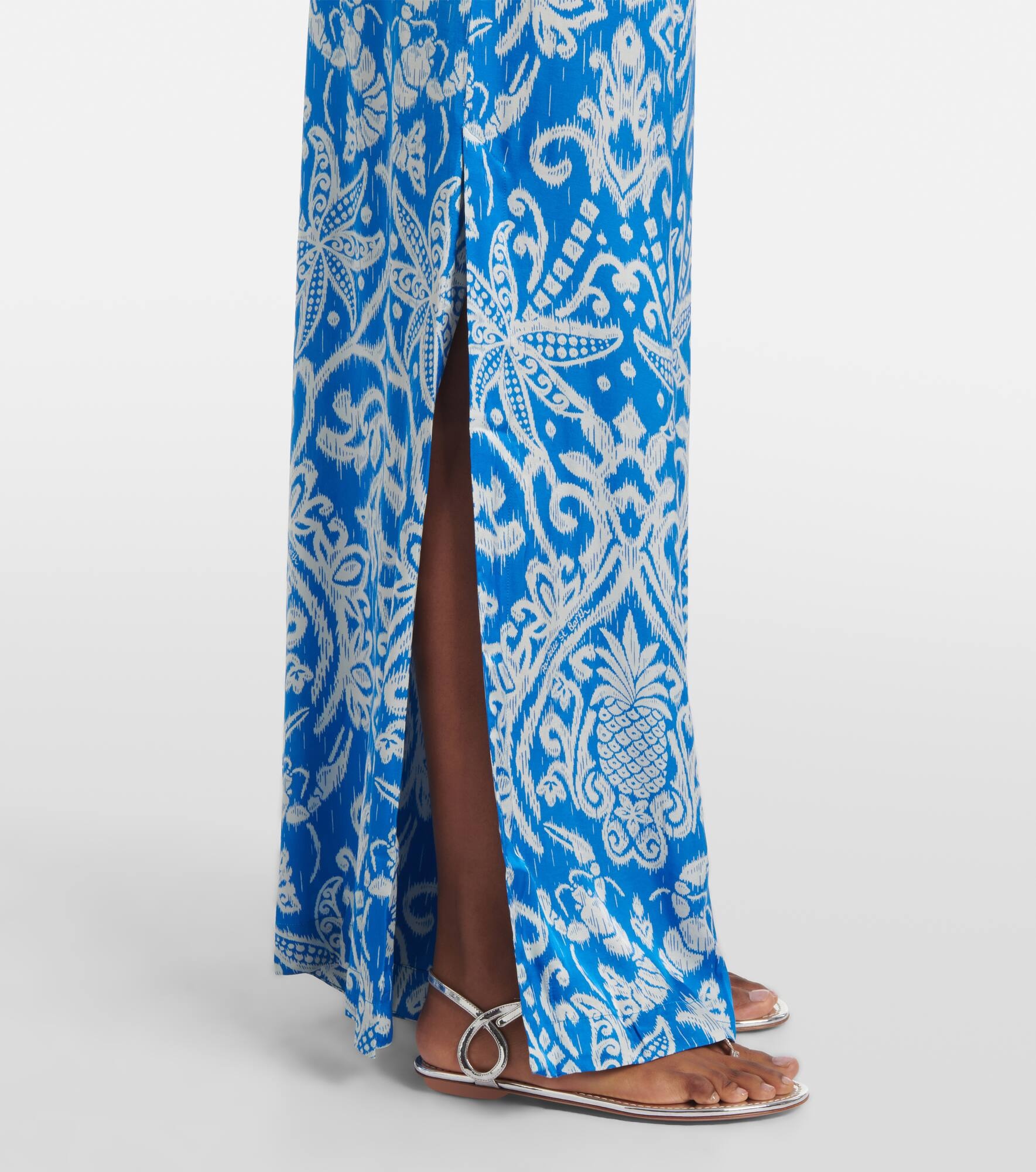 Clea high-rise printed wide-leg pants - 5