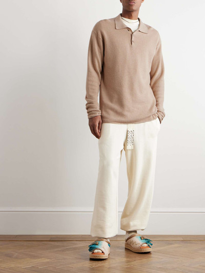 Alanui Ribbed Cashmere and Cotton-Blend Polo Sweater outlook