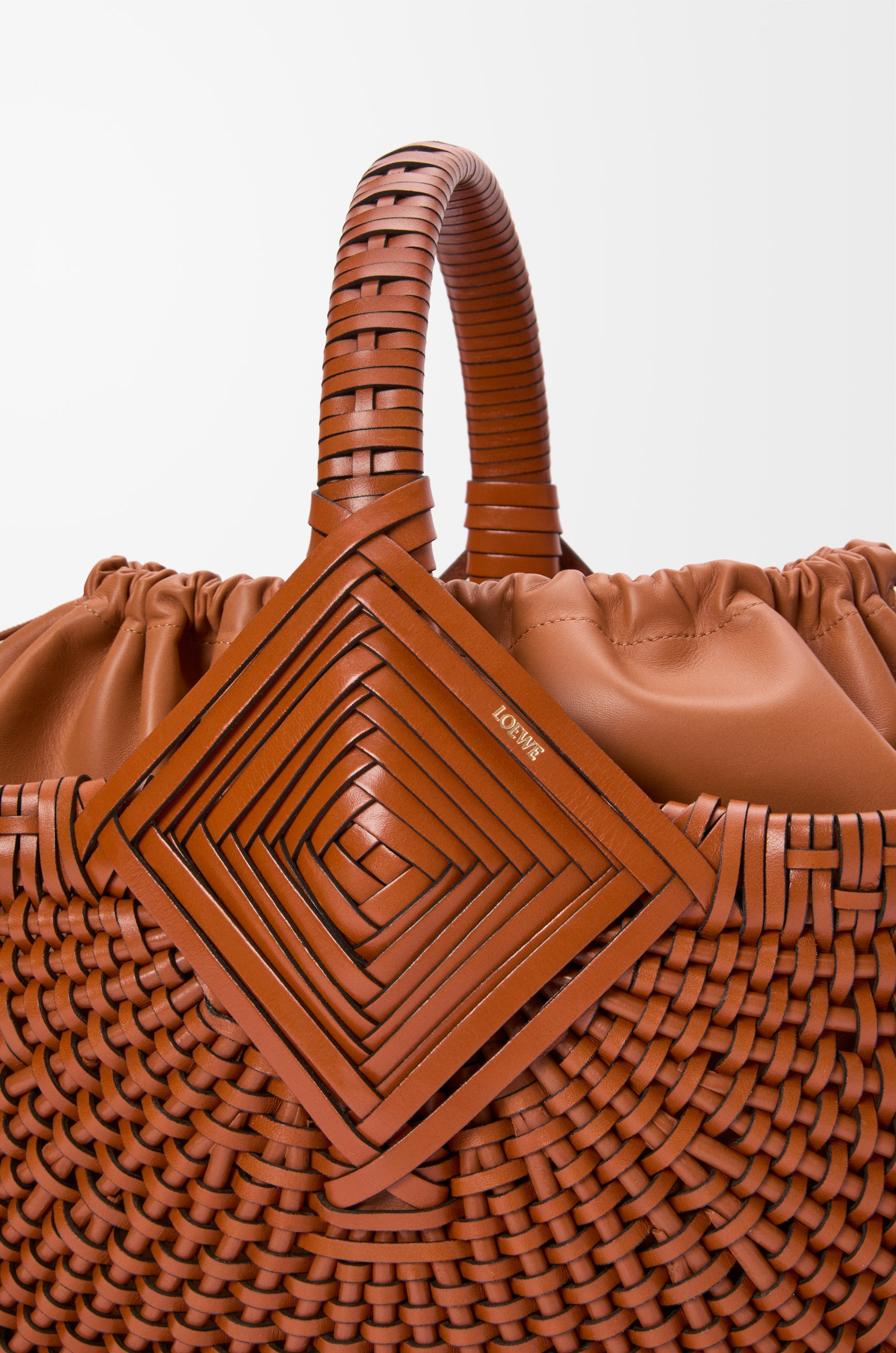 Diamond Square Basket in calfskin - 5
