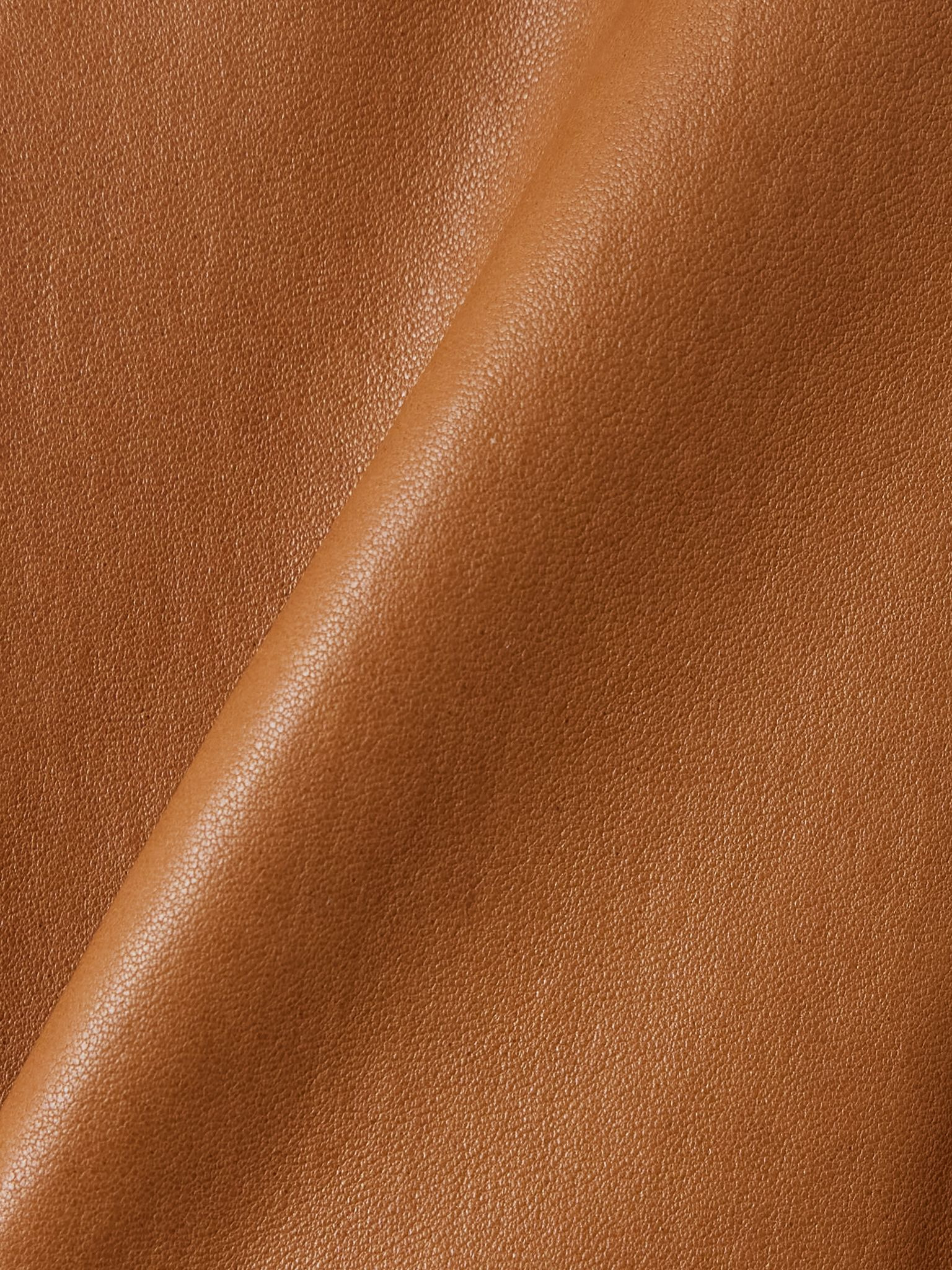 Mila paneled leather mini skirt Brown - 4