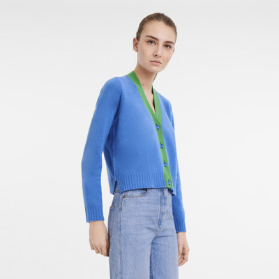 Longchamp Fall-Winter 2023 Collection Cardigan Cobalt/Lawn - OTHER outlook