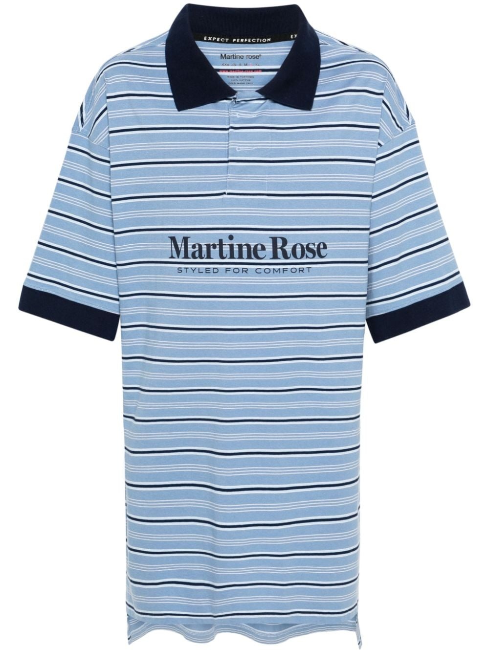 logo-print striped T-shirt - 1