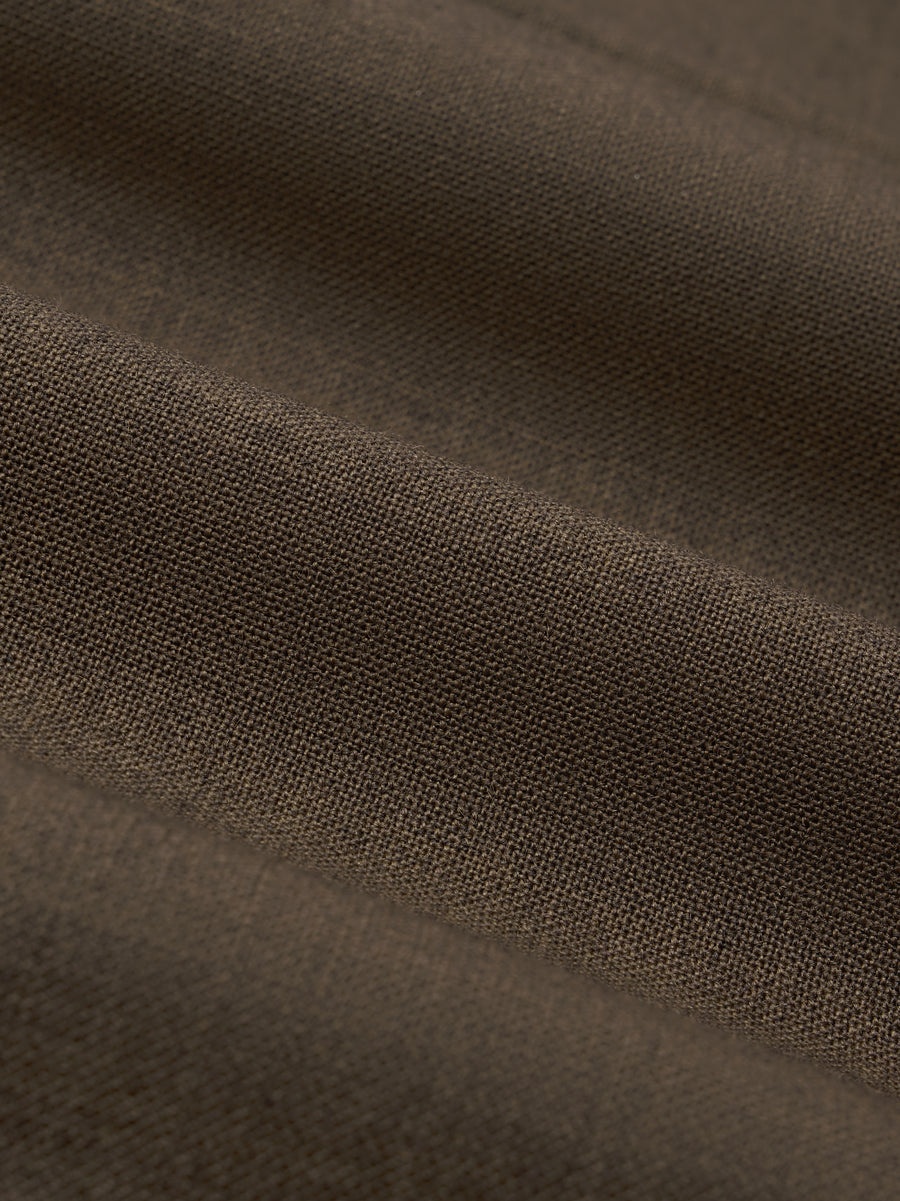 Wool Canvas High Neck Jacket - 4