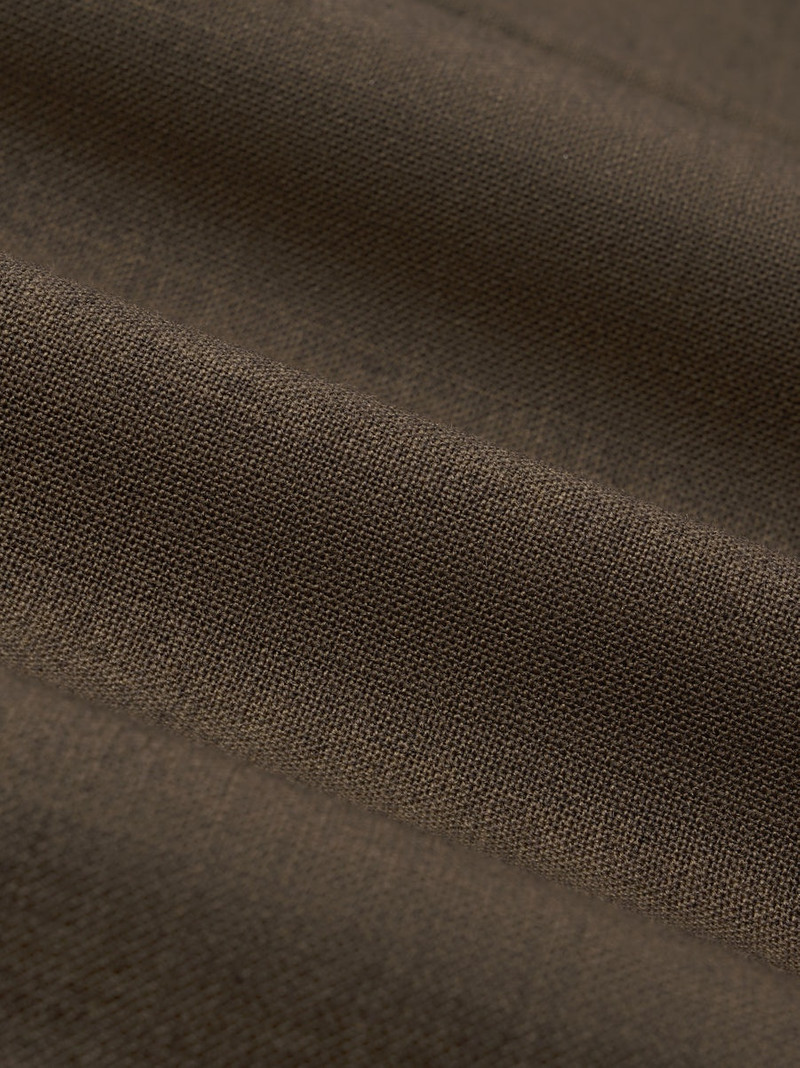 Wool Canvas High Neck Jacket 4