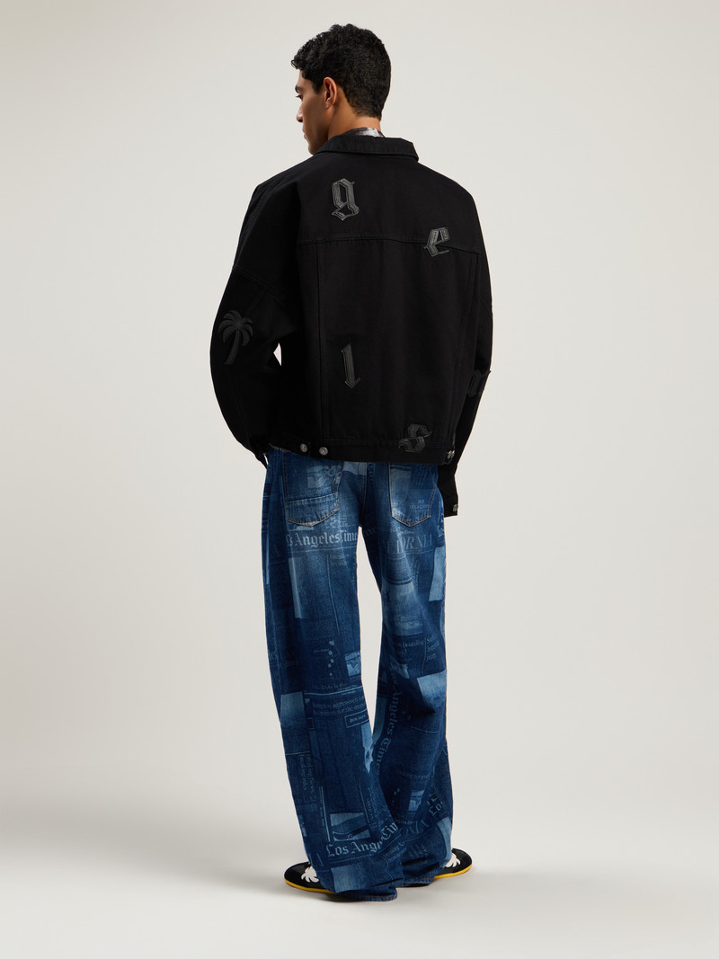 Gothic Logo Denim Jacket 2