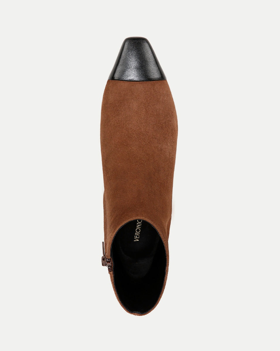 CECILE SUEDE CAP-TOE BOOTIE - 3