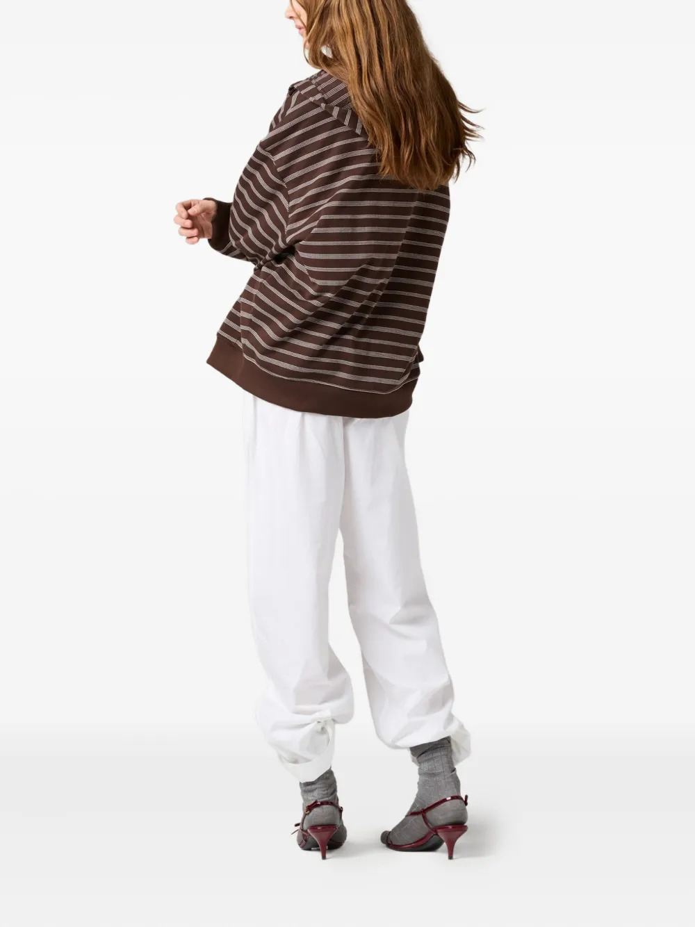 MIU MIU - Women Striped Hoodie - 5
