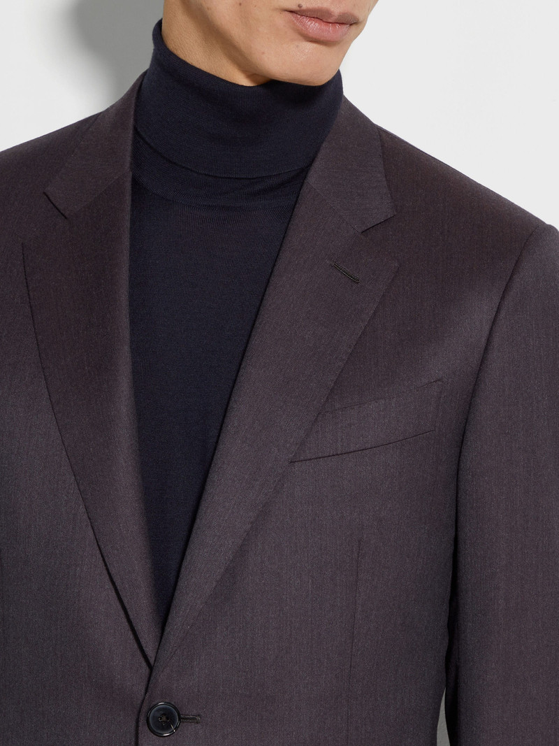 DARK PURPLE CENTOVENTIMILA WOOL SUIT 3