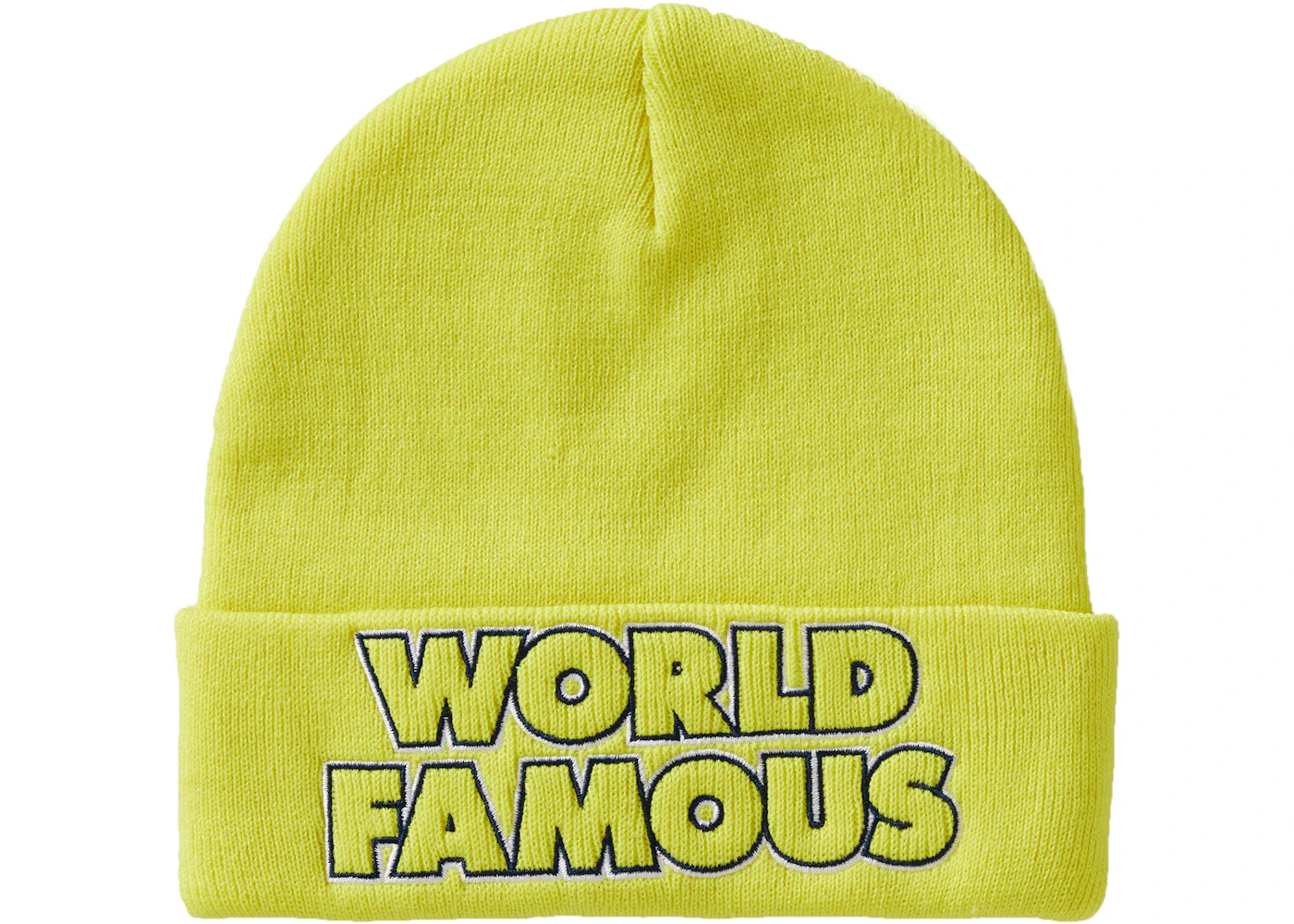 Supreme Outline Beanie (FW19) Bright Yellow - 2