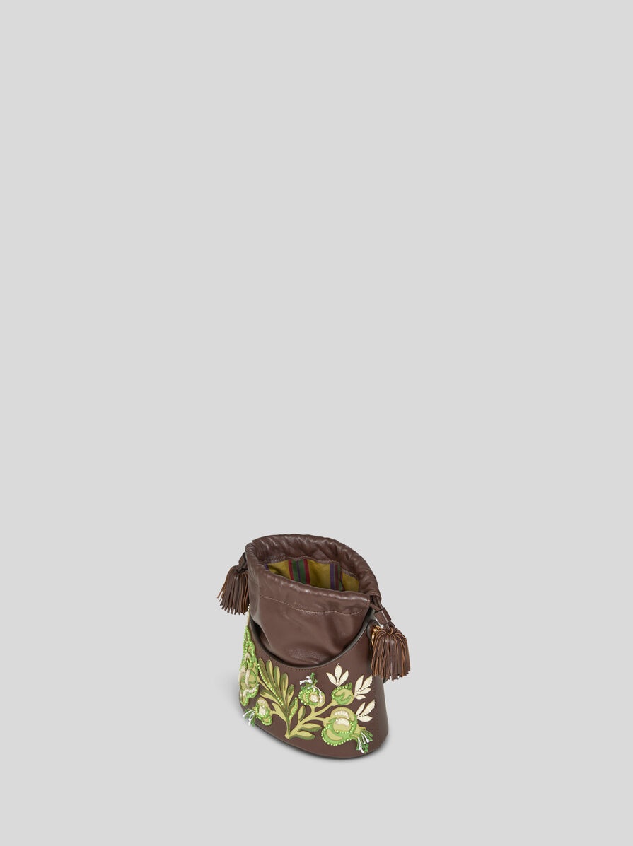 MEDIUM SATURNO BAG WITH EMBROIDERY - 5