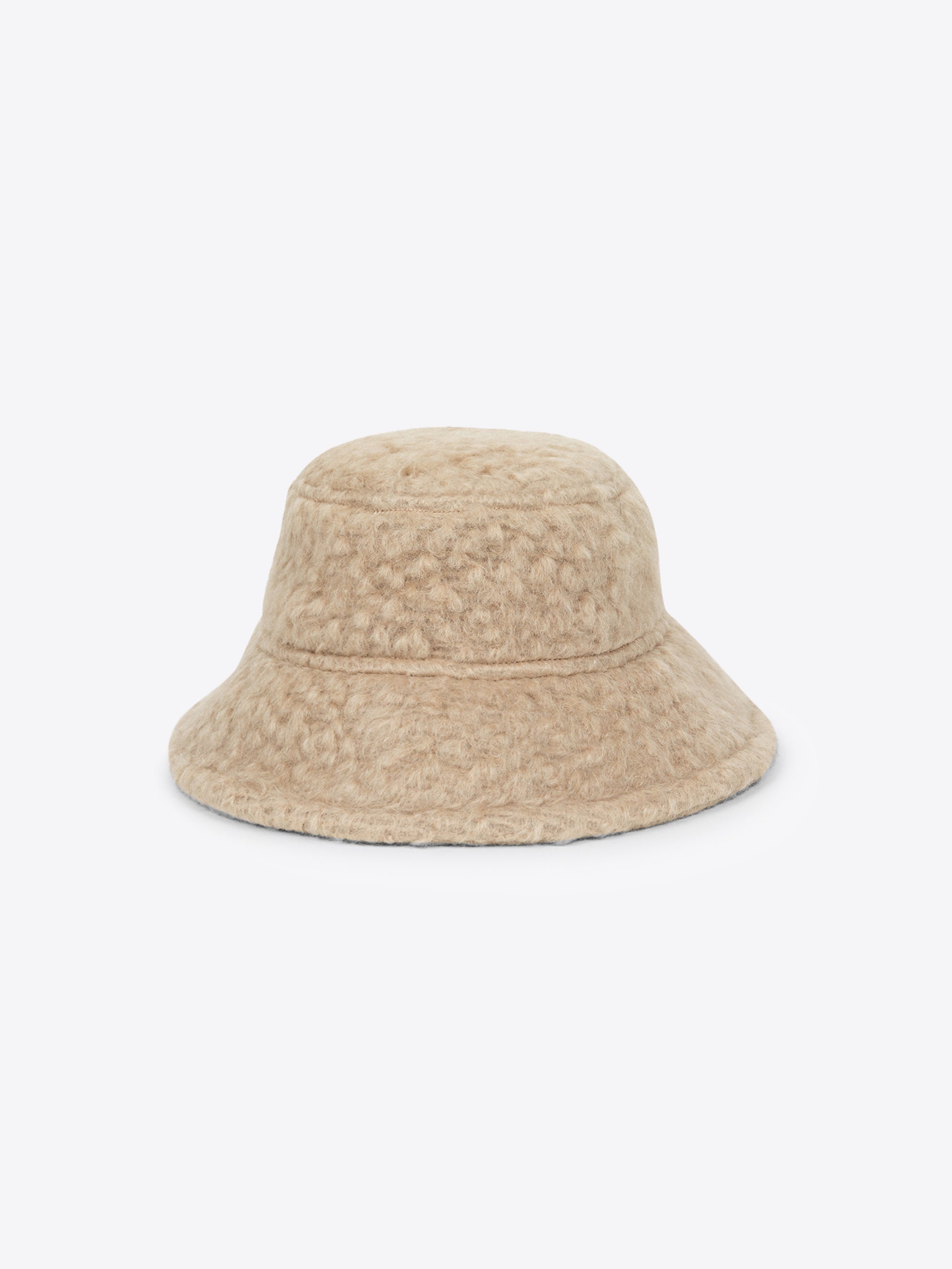 WOOL MOHAIR BUCKET HAT - 2