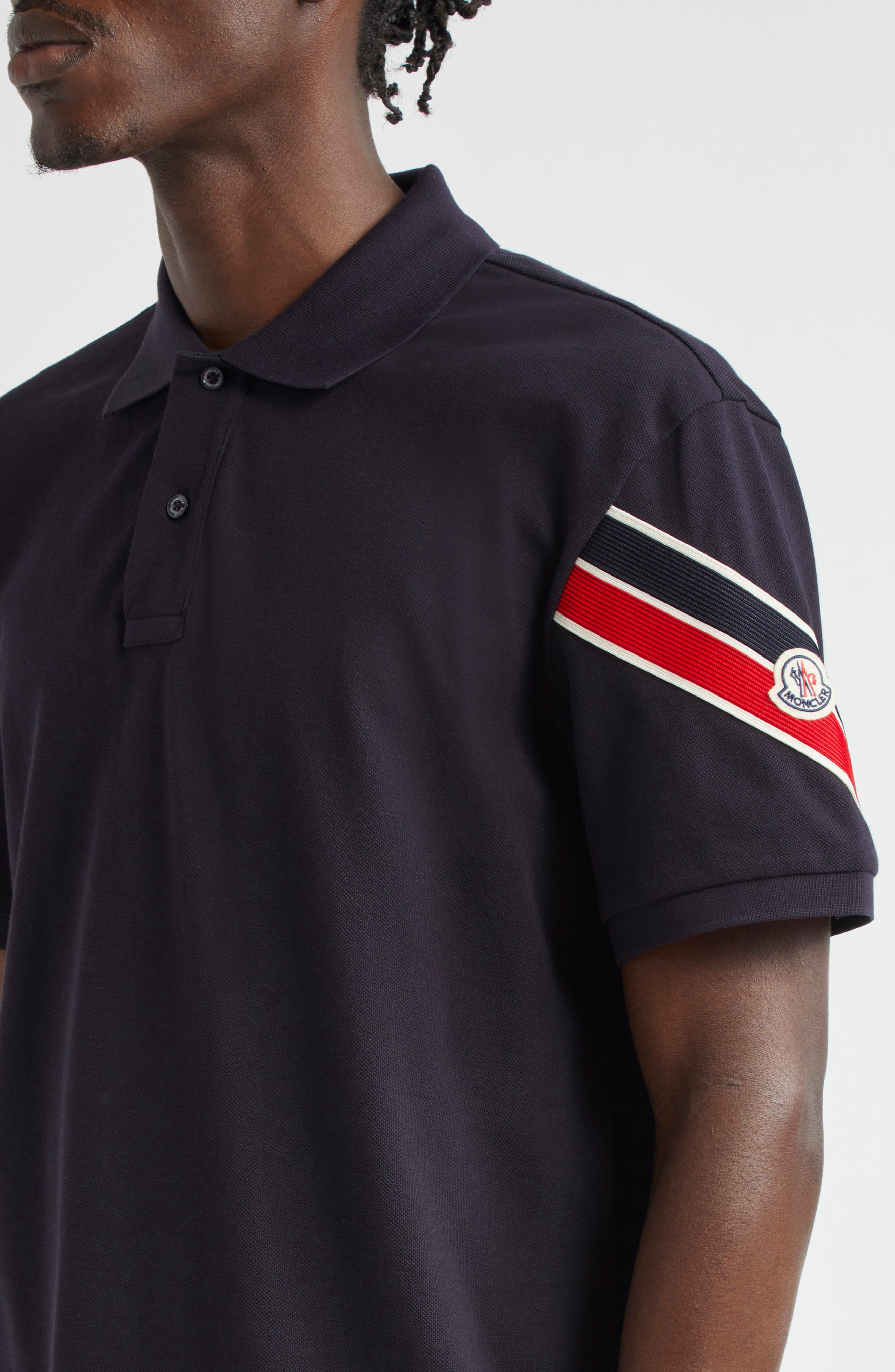 Stripe Logo Cotton Polo - 4