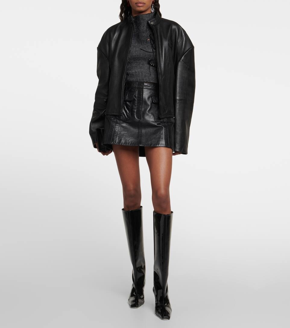 Patent leather knee-high boots - 2