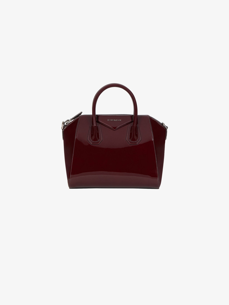 Small Antigona bag in varnished leather 1