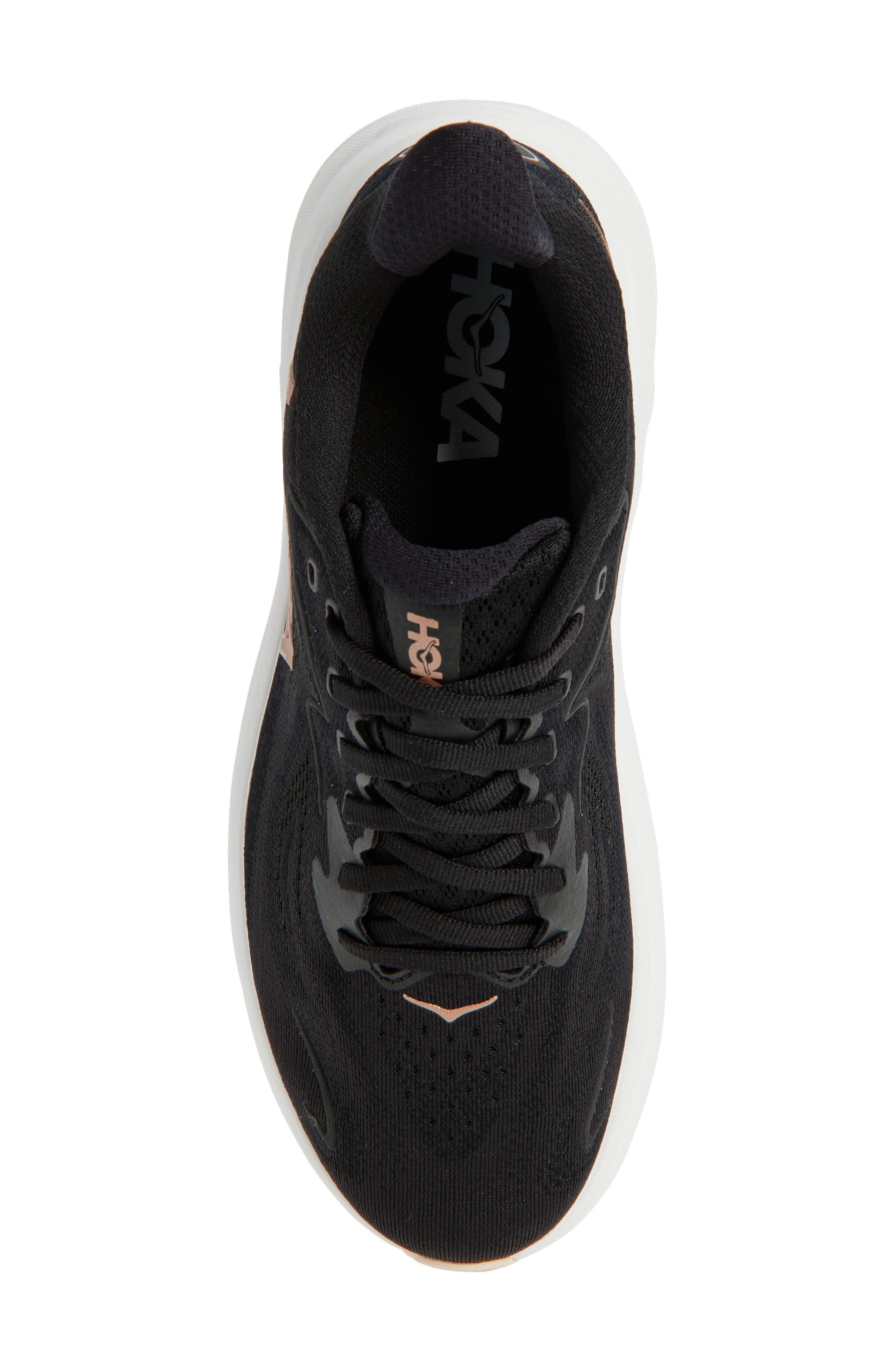 HOKA Clifton 10 Running Shoe in Black /Rose Gold at Nordstrom - 5