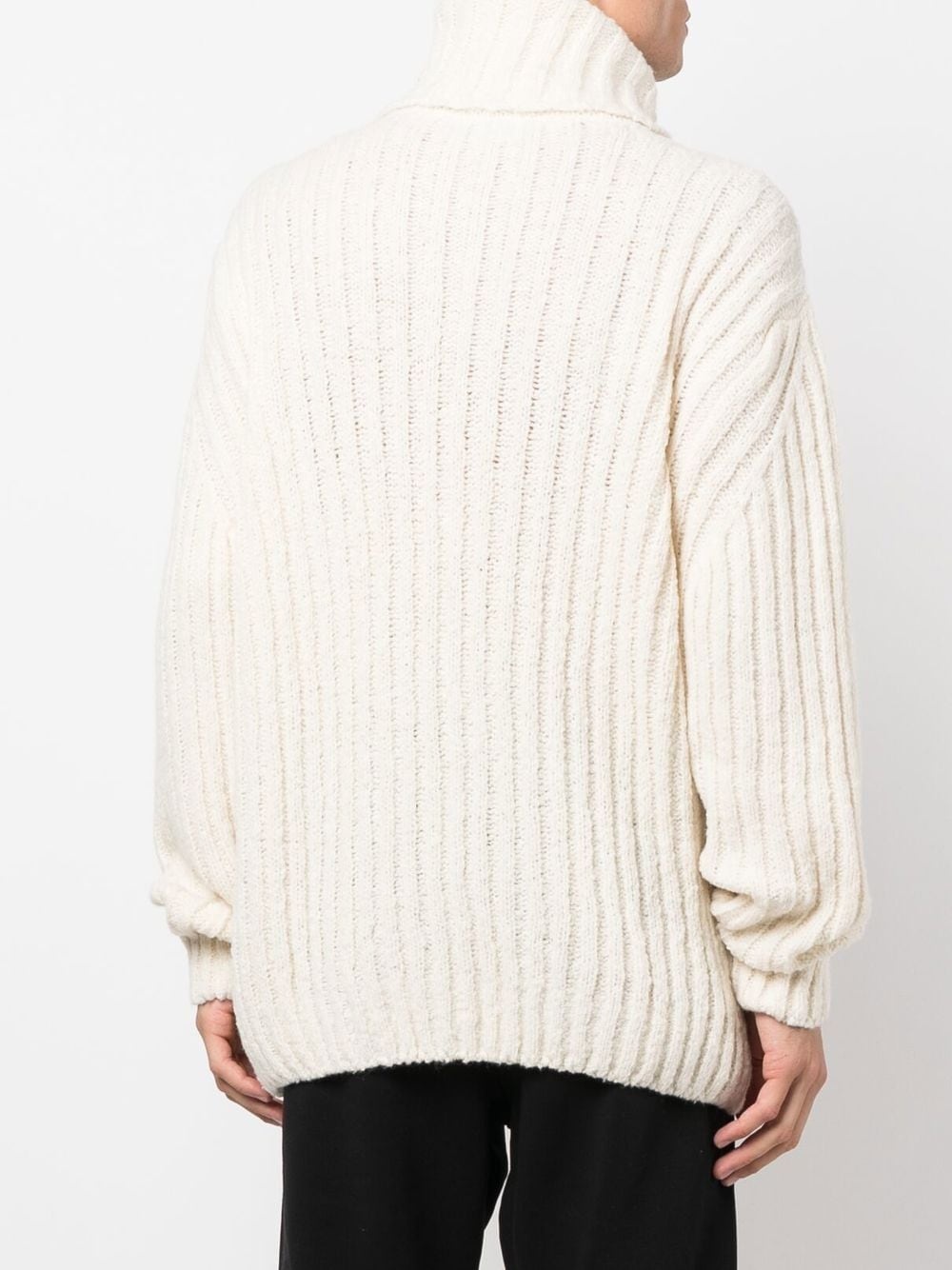 roll-neck knit jumper - 4