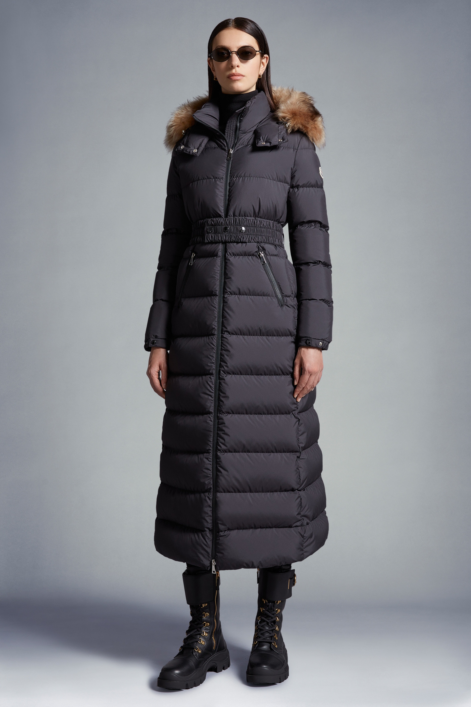 MONCLER 2023/24秋冬新作 ファー/フード付きダウンコート FUDSON Moncler Fudson Long Down Jacket | REVERSIBLE