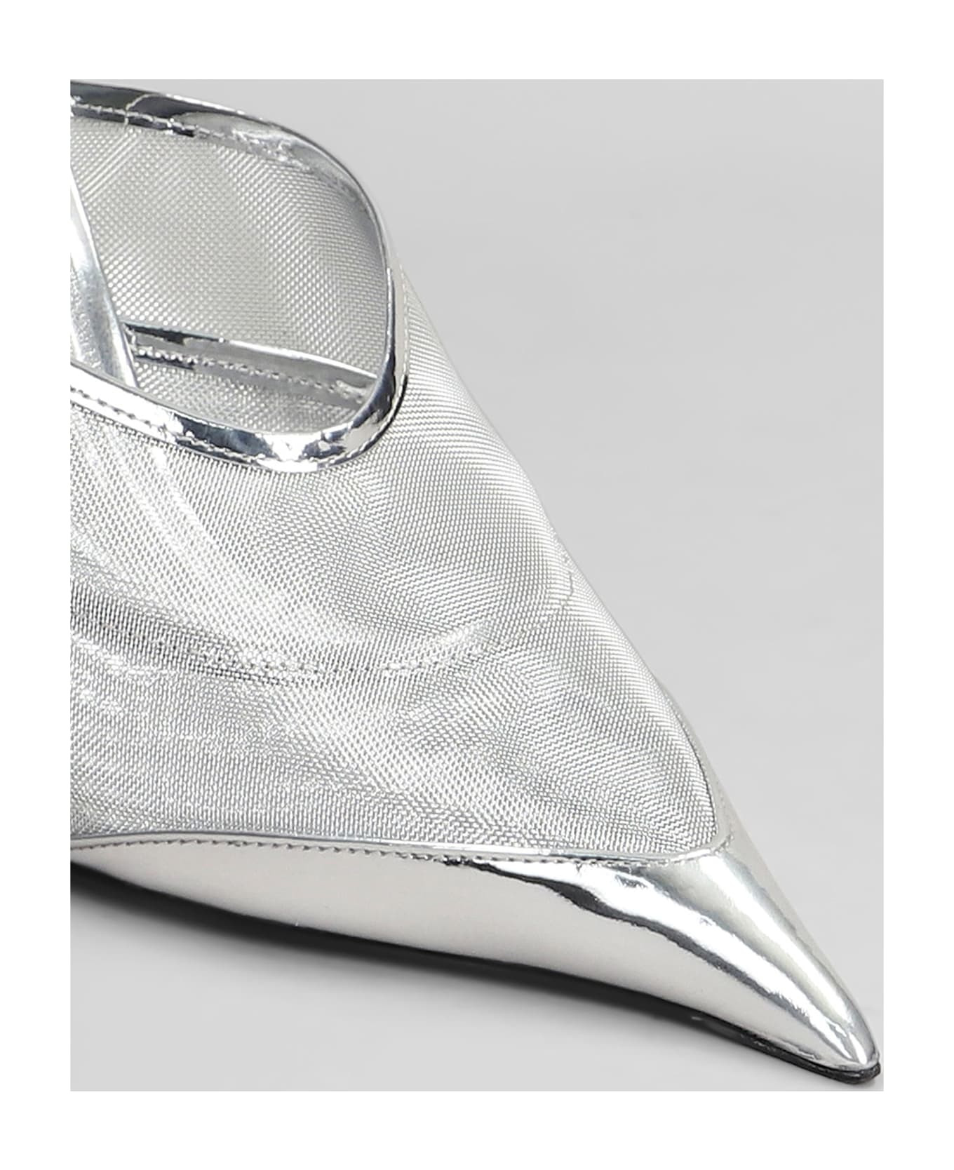 Slipper-mule In Silver Polyamide - 5