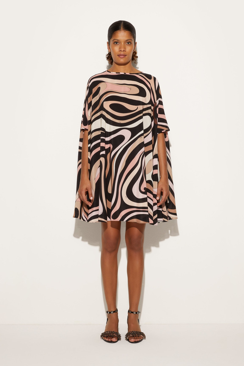 PUCCI MARMO PRINT KAFTAN MINI DRESS outlook