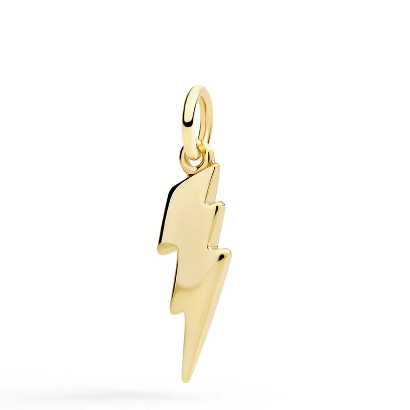 YELLOW GOLD LIGHTINING CHARM 1
