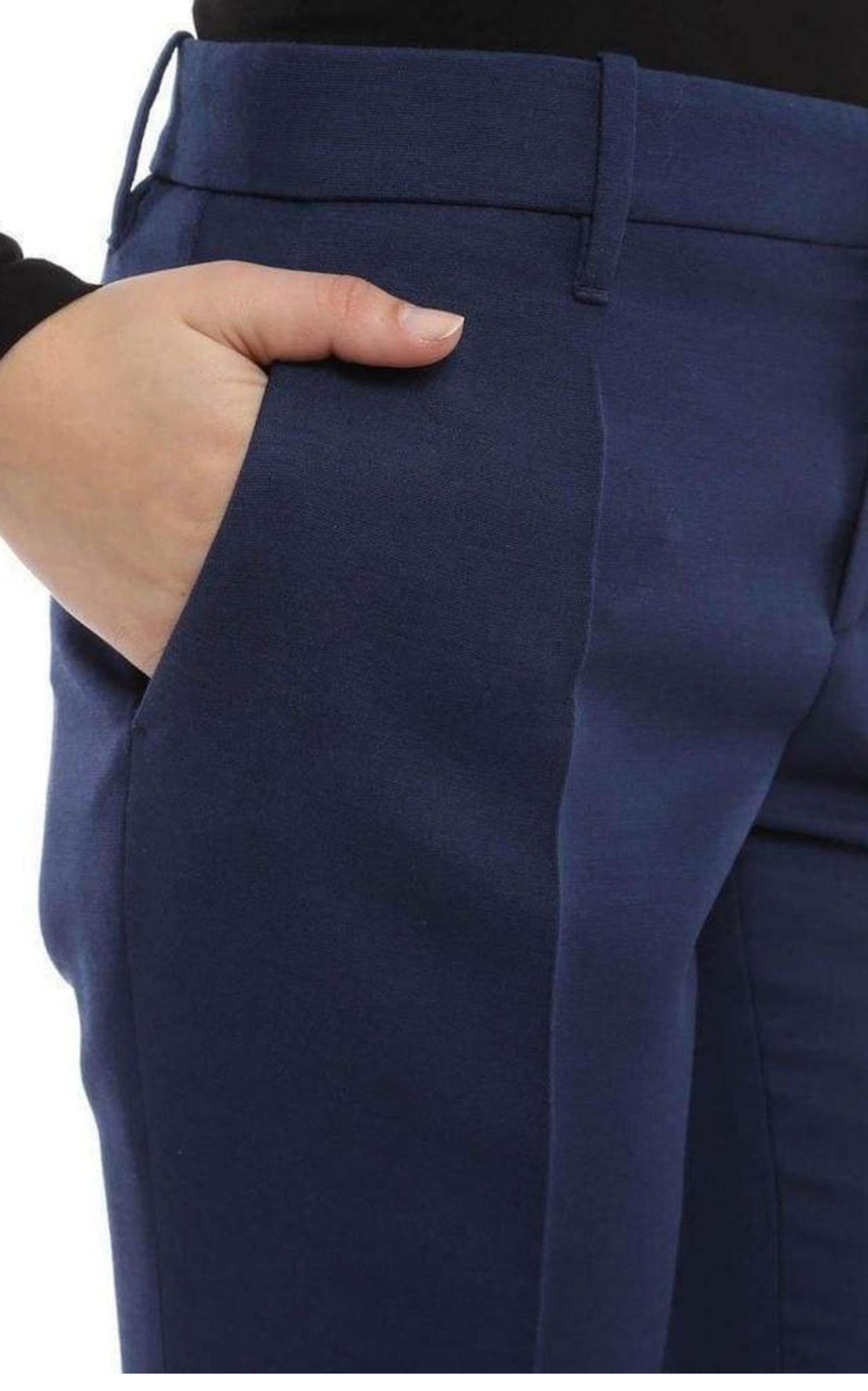 Silk Blend Trousers Pants - 3