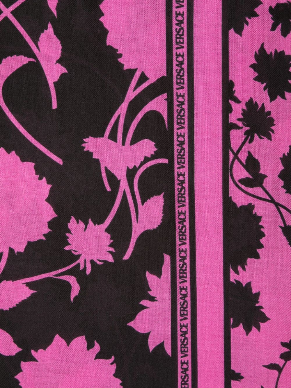 floral modal-silk scarf - 2