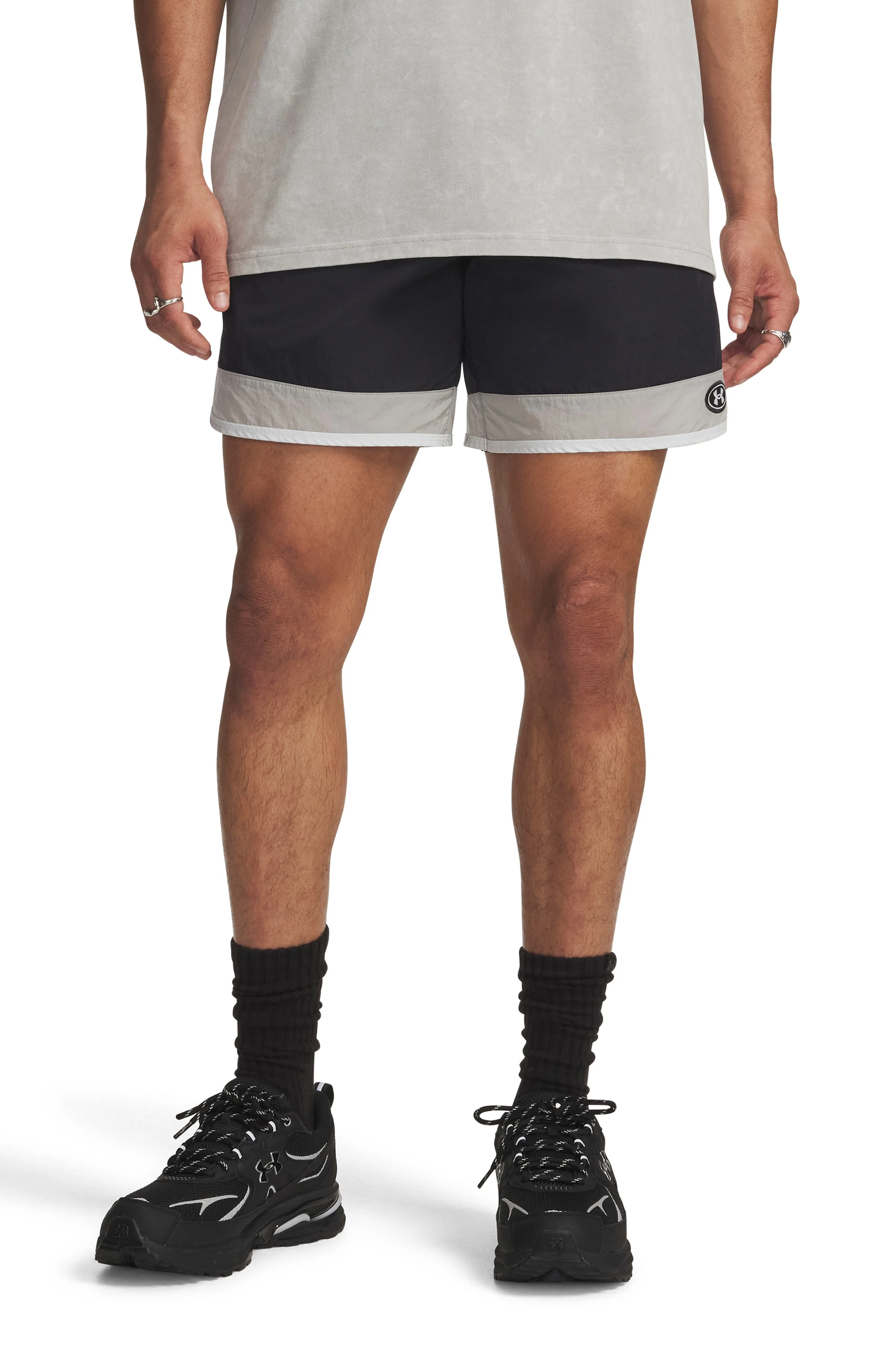 Under Armour Icon Woven Track Shorts in Black at Nordstrom - 1