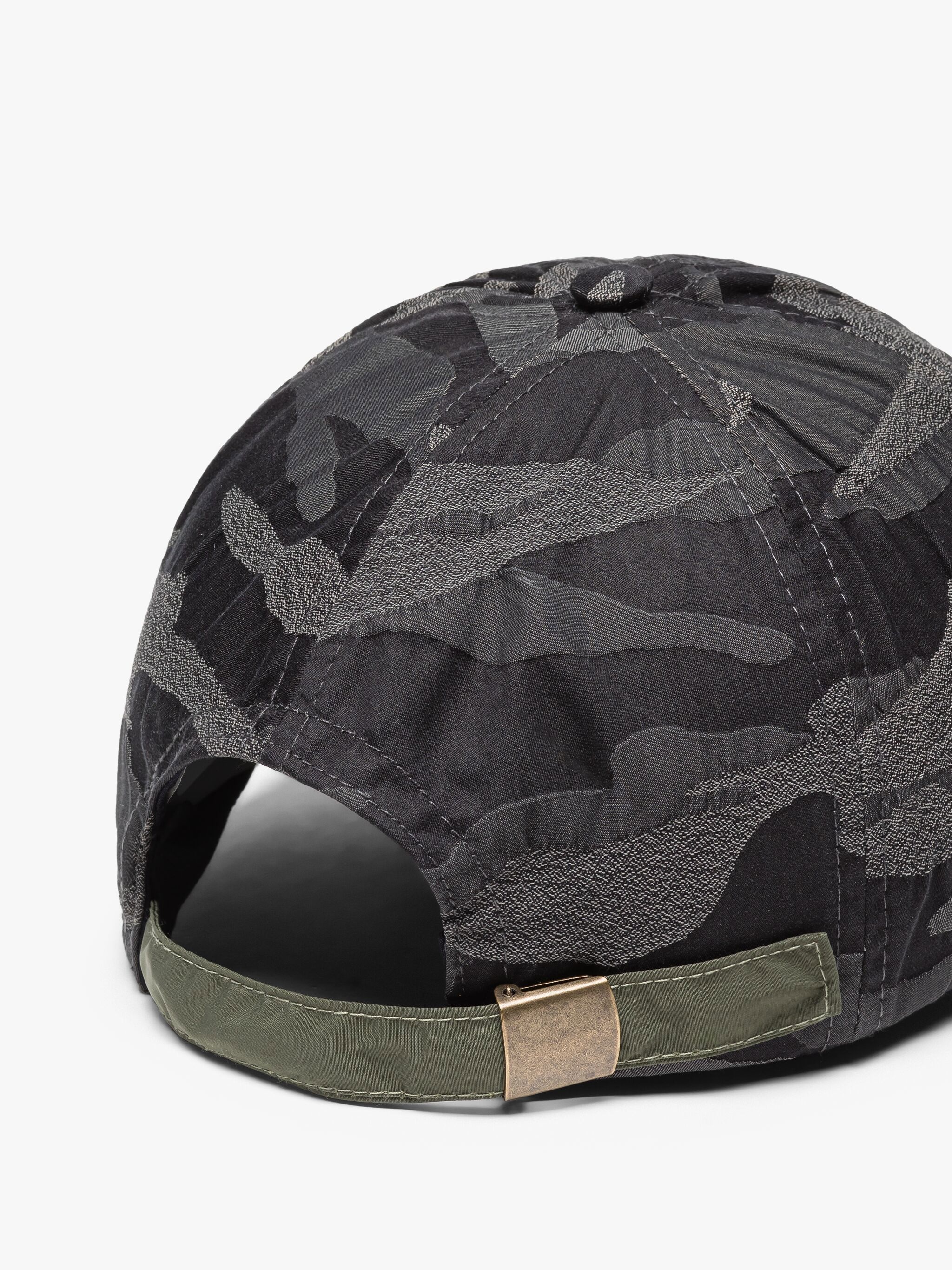 TIPPING BLACK CAMO NYLON BASEBALL CAP - 3