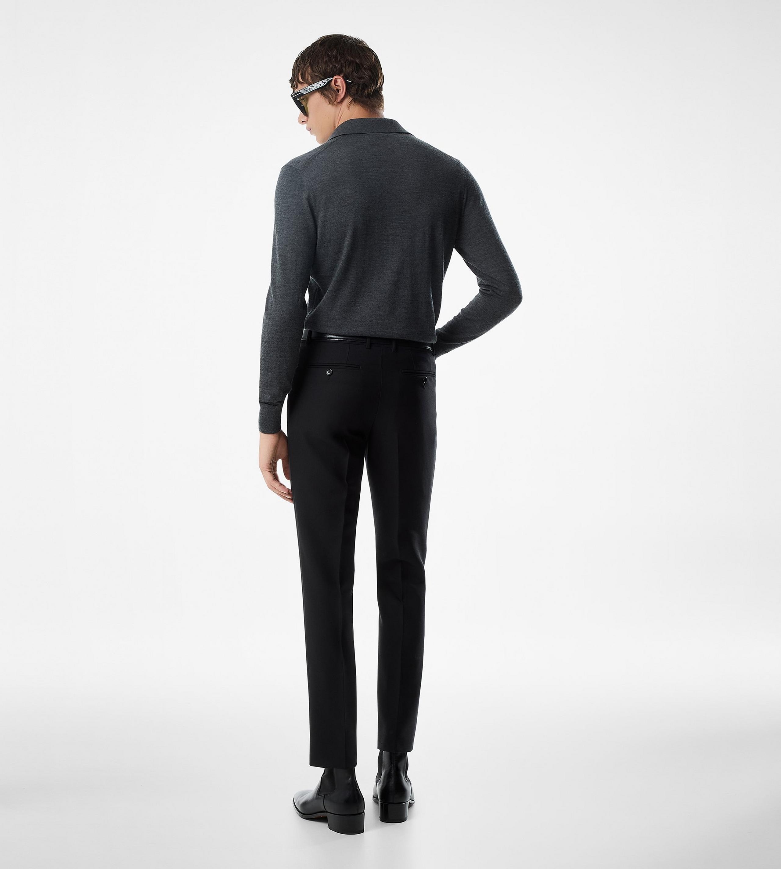 FINE GAUGE PURE WOOL POLO - 3