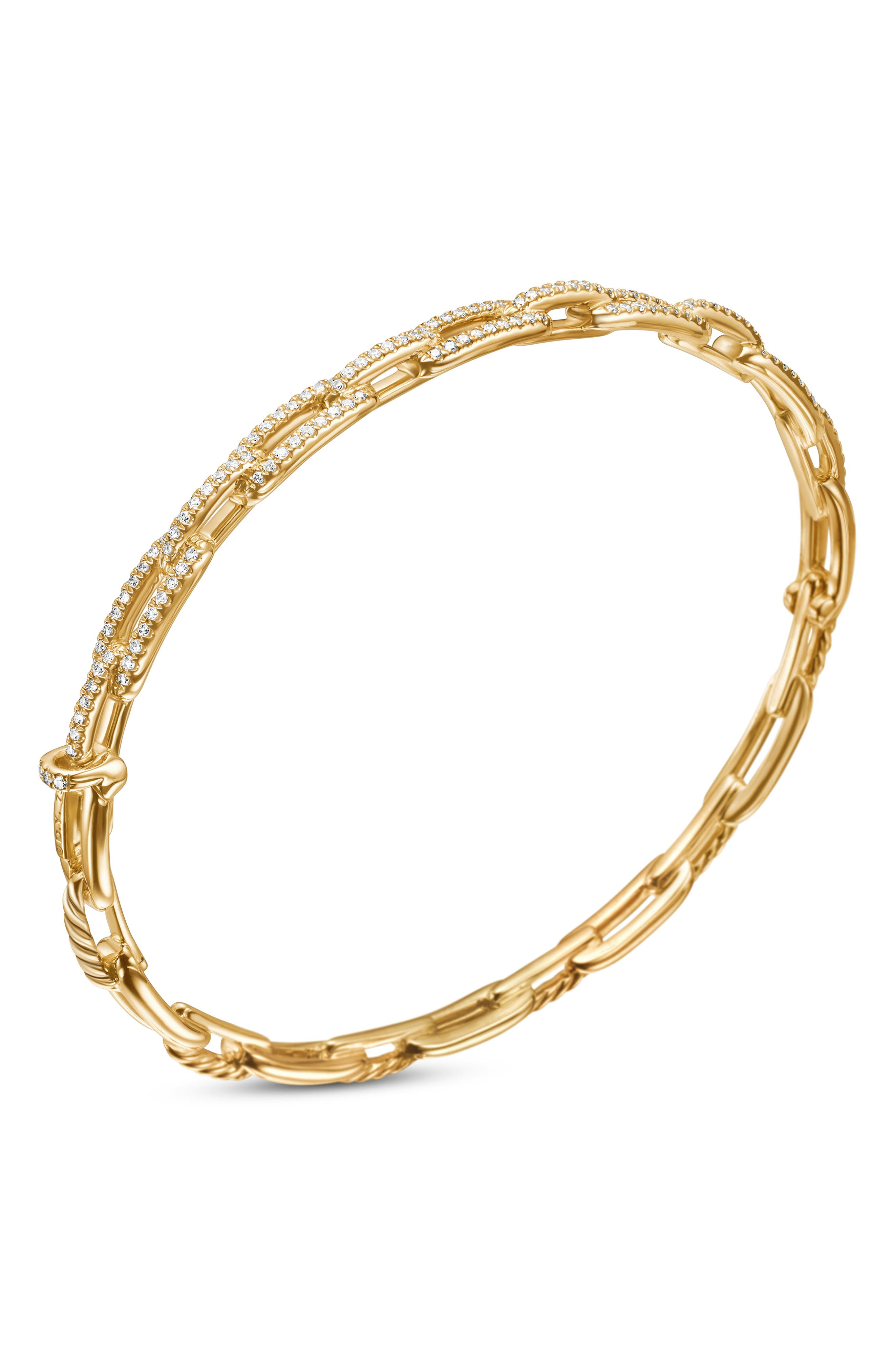 David Yurman Stax 18K Gold Chain Link Bracelet with Diamonds in Yellow Gold at Nordstrom - 5