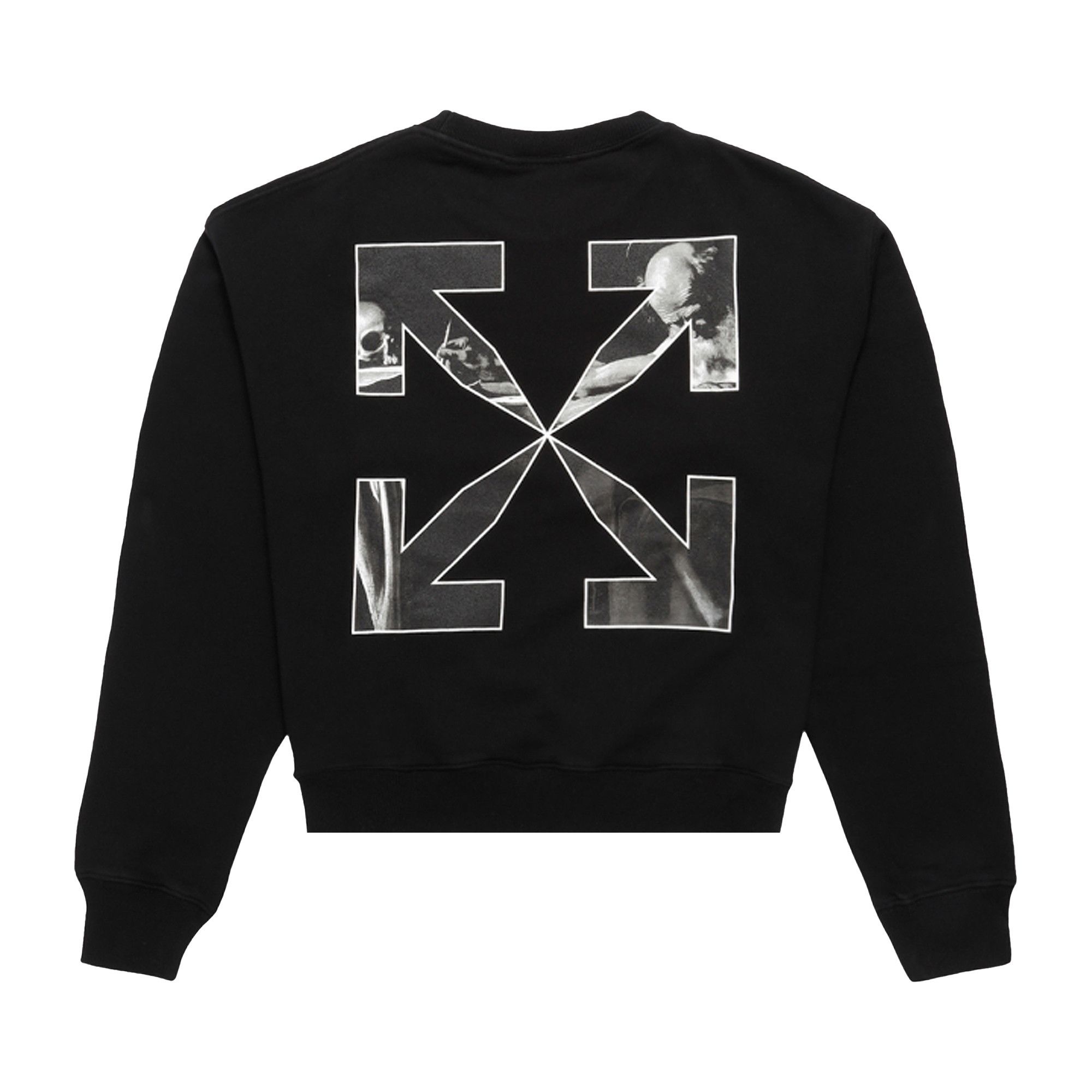 Off-White Caravag Arrow Over Crewneck 'Black/White' - 2